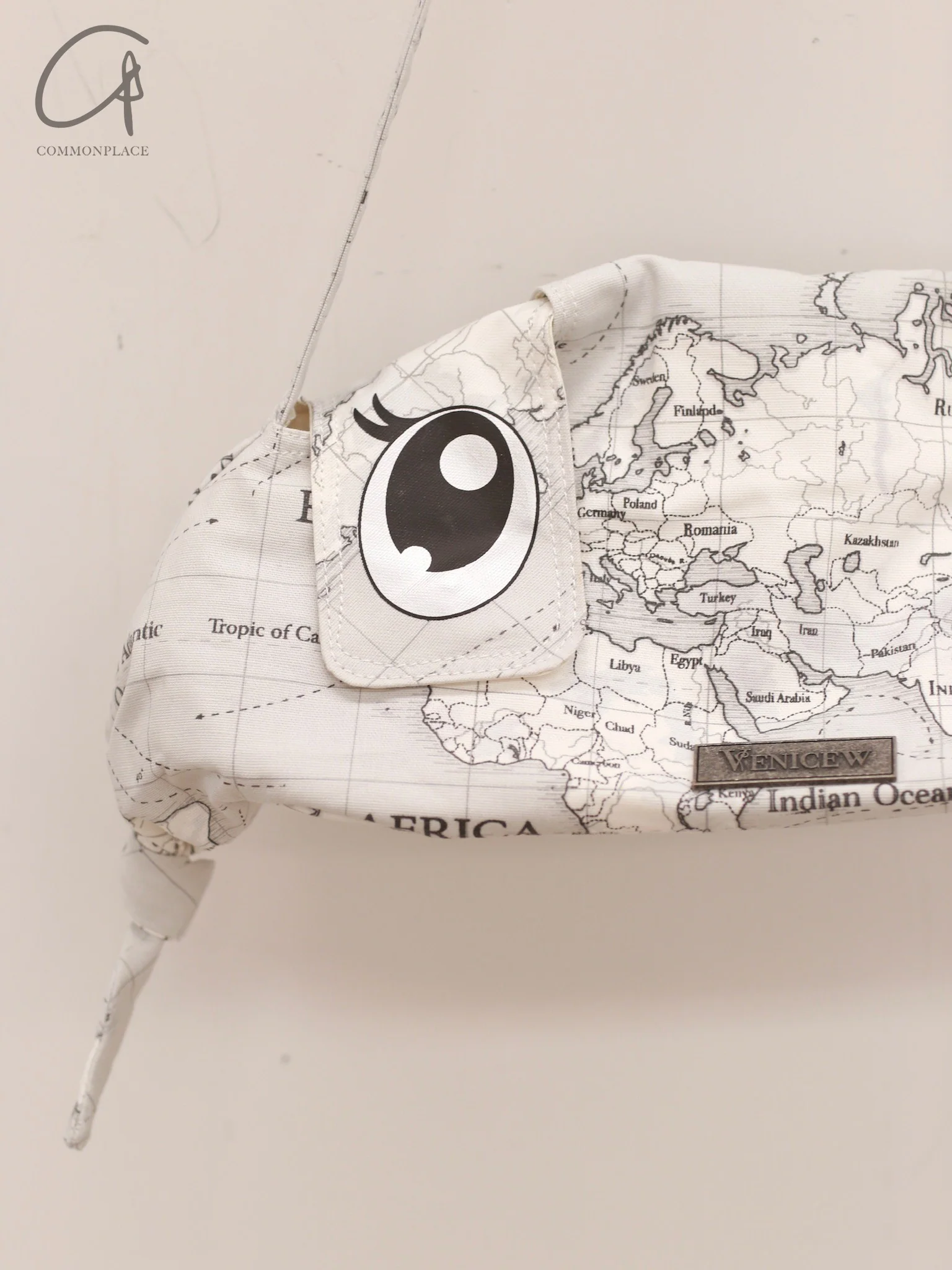 VeniceW Flight Bag VCW-B1-C-Monochrome Map - Image 3