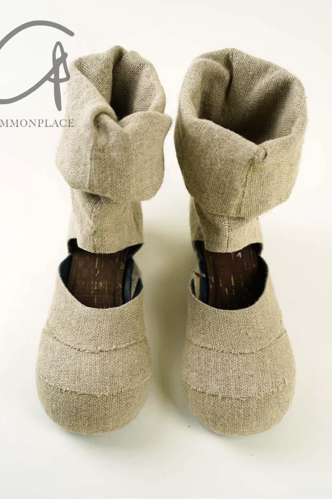 VeniceW Round Toe Linen Sock Boots Series VCW-S-19-YAMA Linen S-19 - Image 4