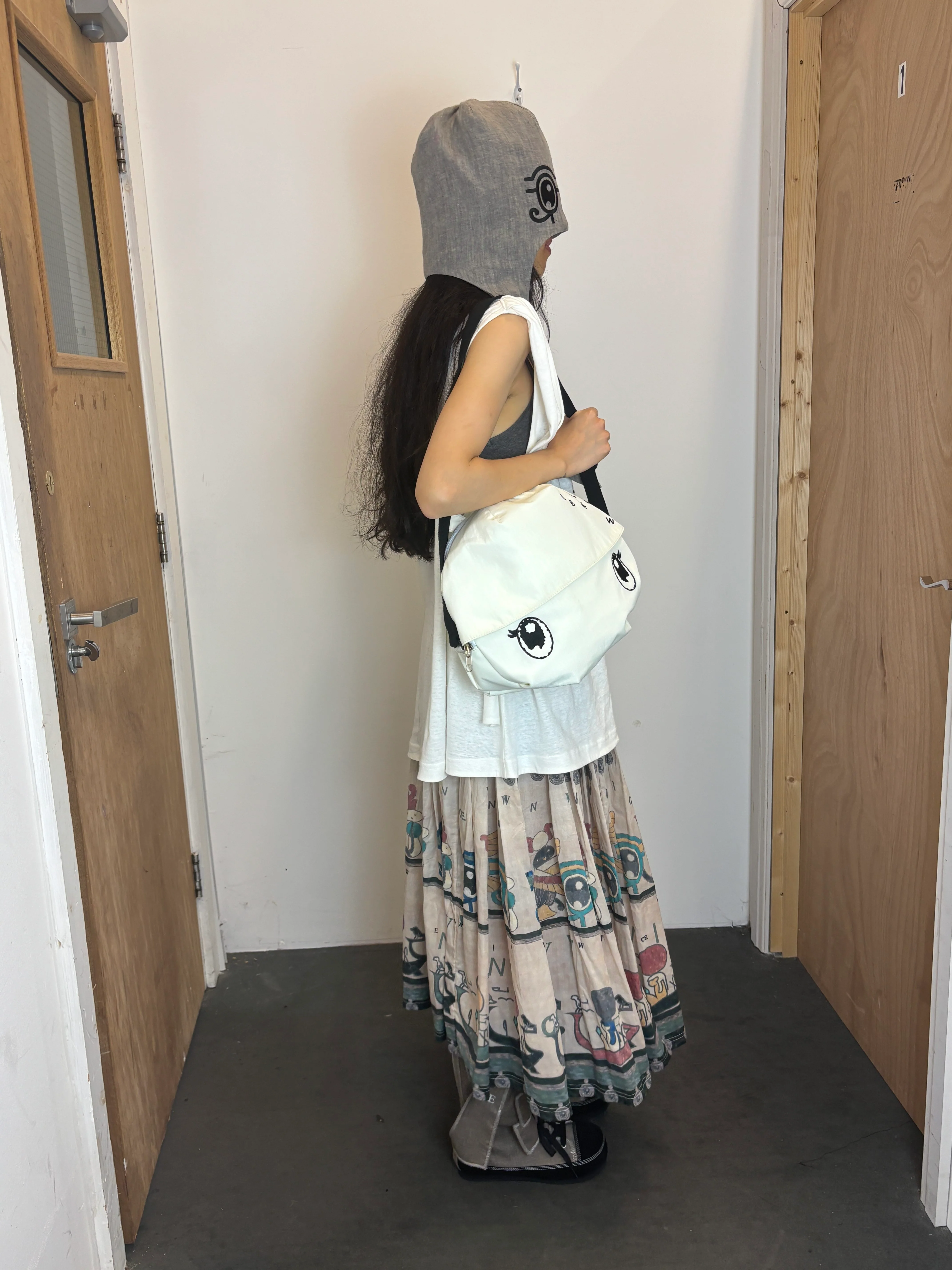 VeniceW Spring/Summer 2026 Elastic Waist Museum-Style Skirt VCW-SS26 S2-Papyrus - Image 16