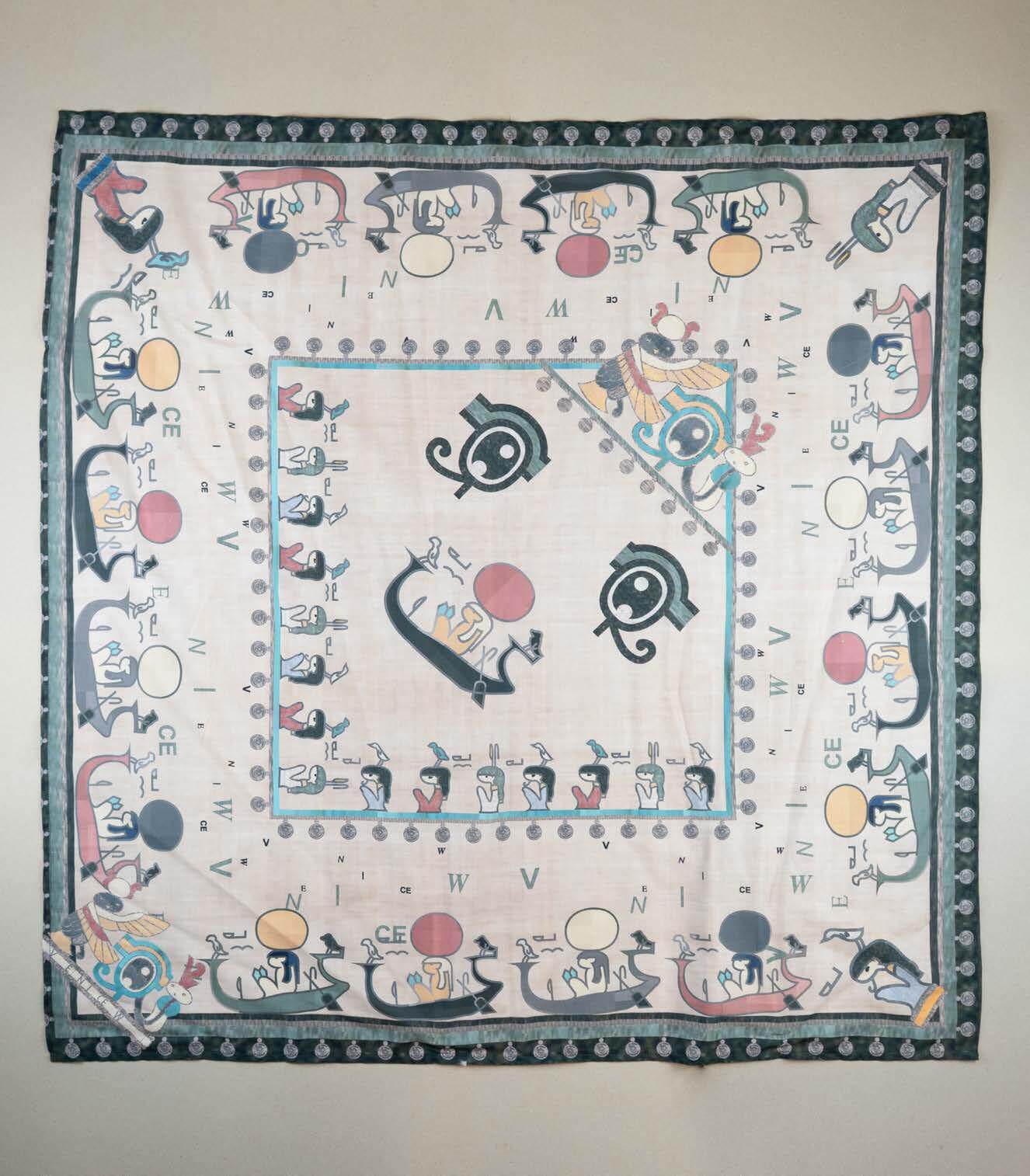 VeniceW Spring/Summer 2026 Museum Scarf, Thailand VCW-SS26 A1-Papyrus - Image 4