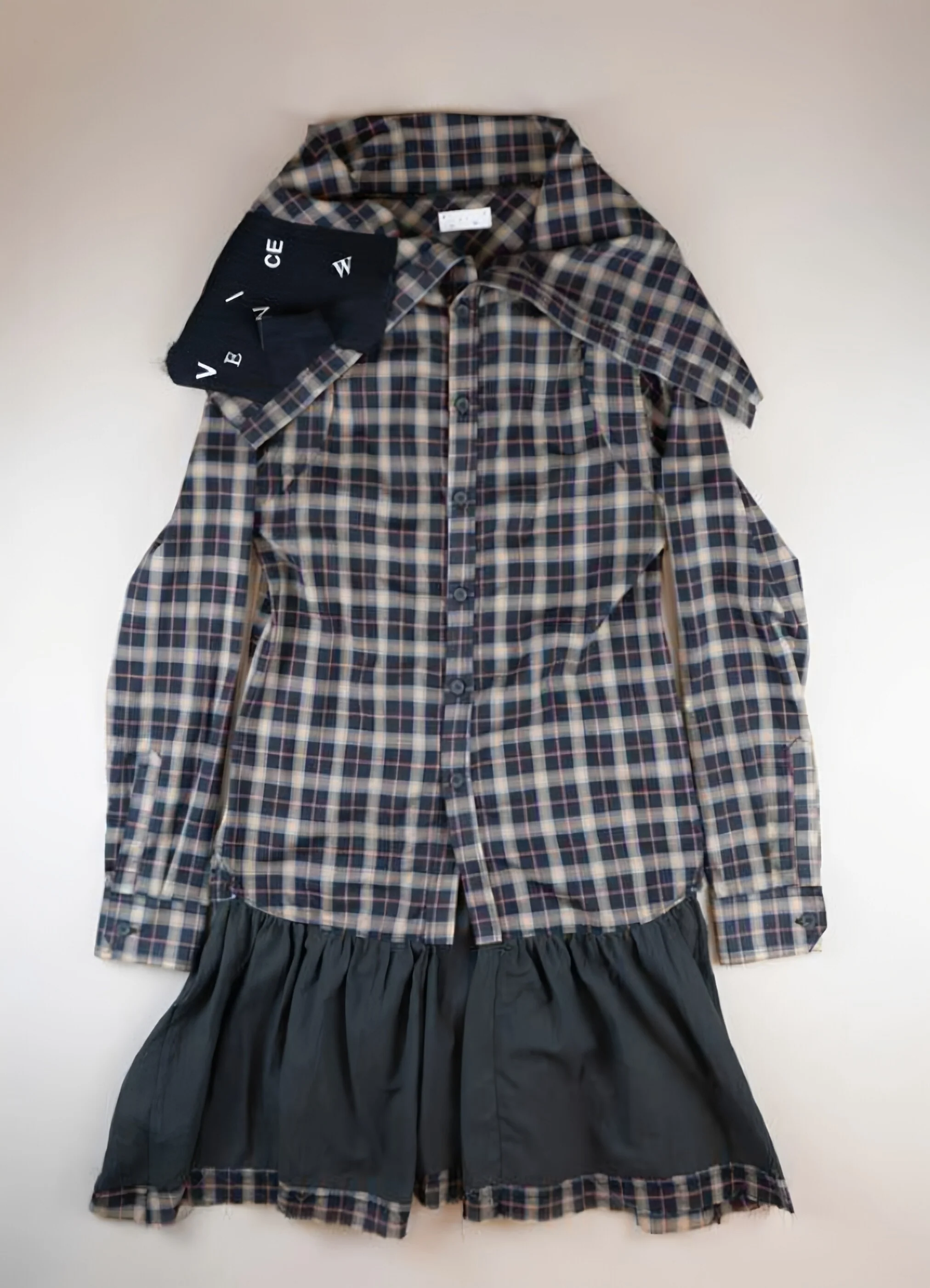 VeniceW Spring/Summer 2026 Patchwork Shirt Dress VCW-SS26 B1-Saturn - Image 11