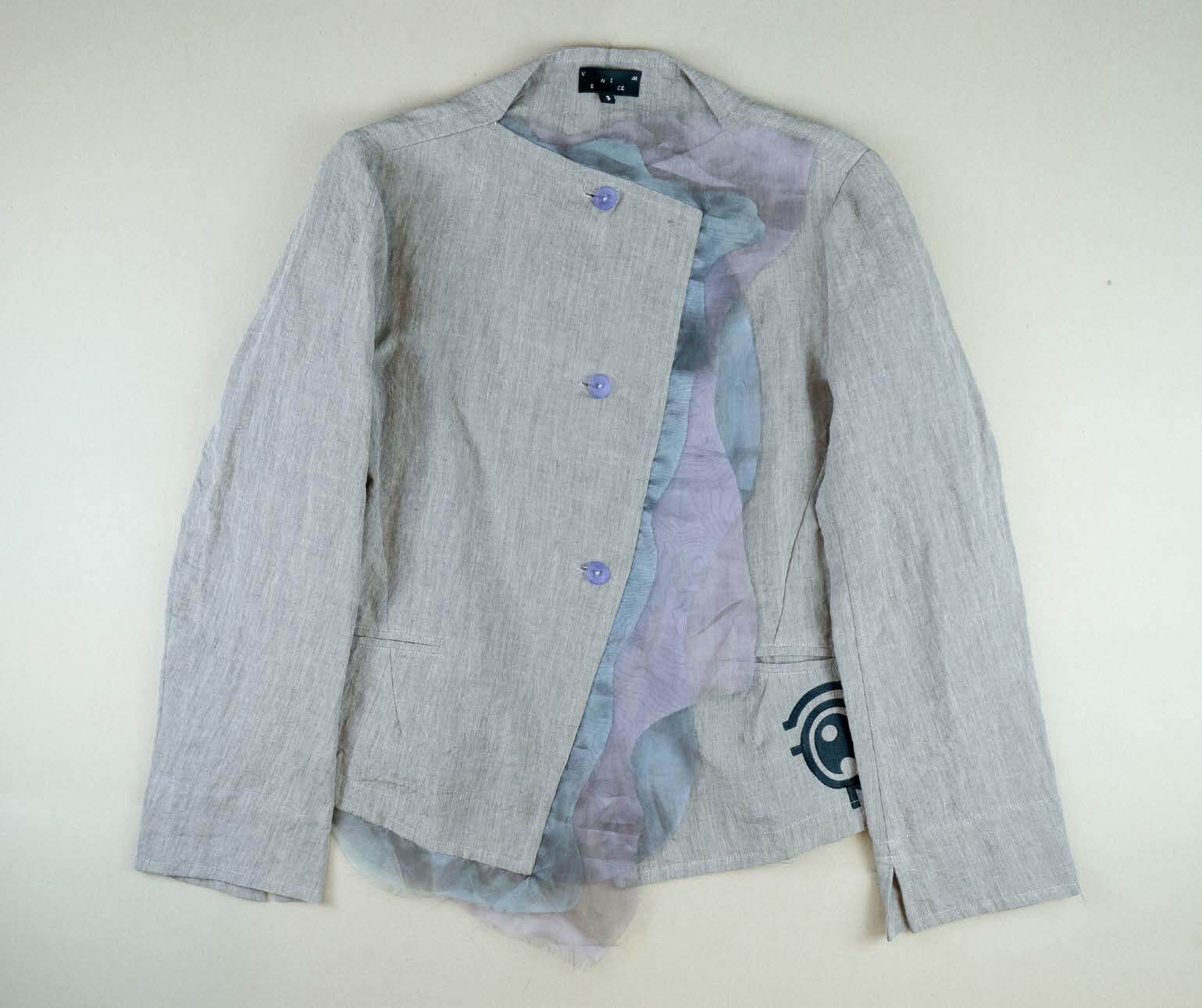 VeniceW Spring/Summer 2026 Patchwork Three-Button Aura Jacket (Thailand) VCW-SS26 JA-Flourite - Image 9