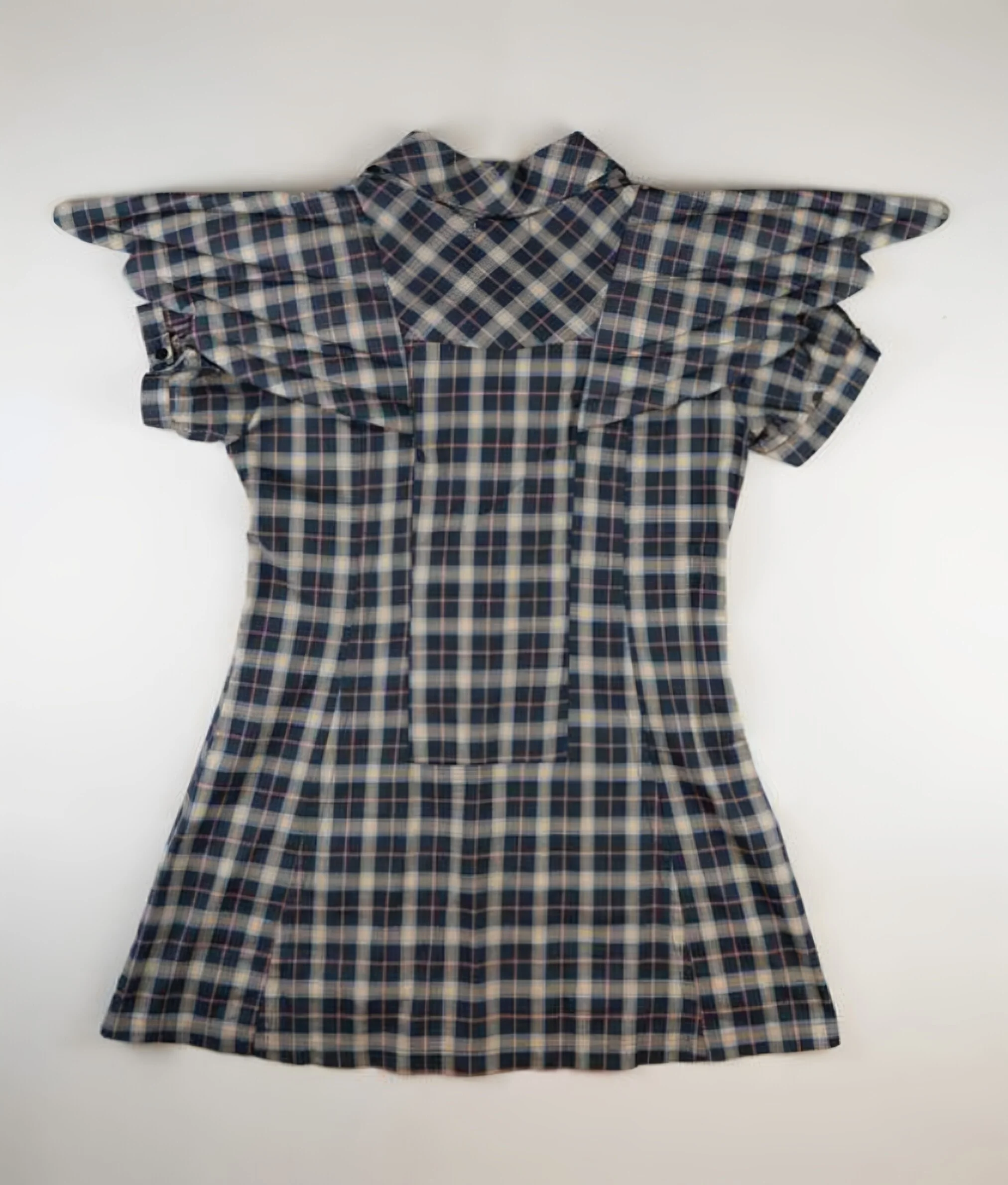VeniceW Spring/Summer 2026 Winged Shirt Short-Sleeve Dress VCW-SS26 B2-Saturn - Image 10