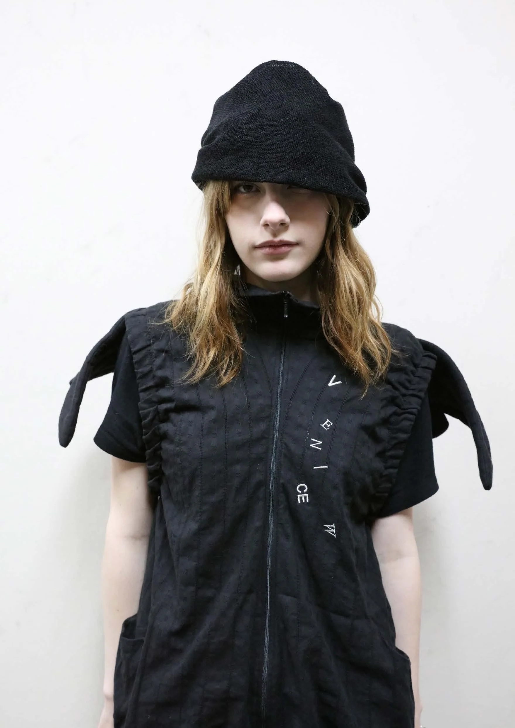 VeniceW Wings Cotton Wing Vest VCW-V1NJ-HEI Black - Image 7