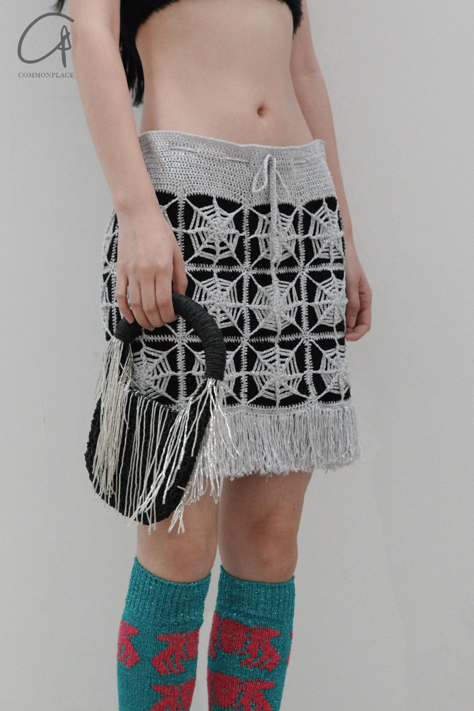 VEREJA beaded handbag FW23BBWB1 black PV100 - Image 3