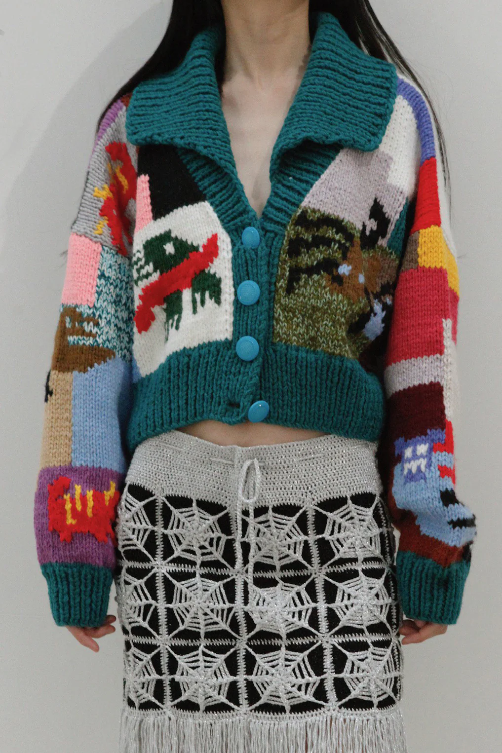 VEREJA Color Block Cardigan FW23CBSC1