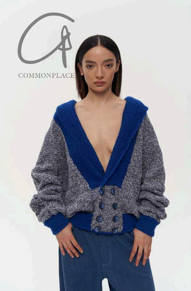 VEREJA gray cardigan FW23GPC1 - Image 9