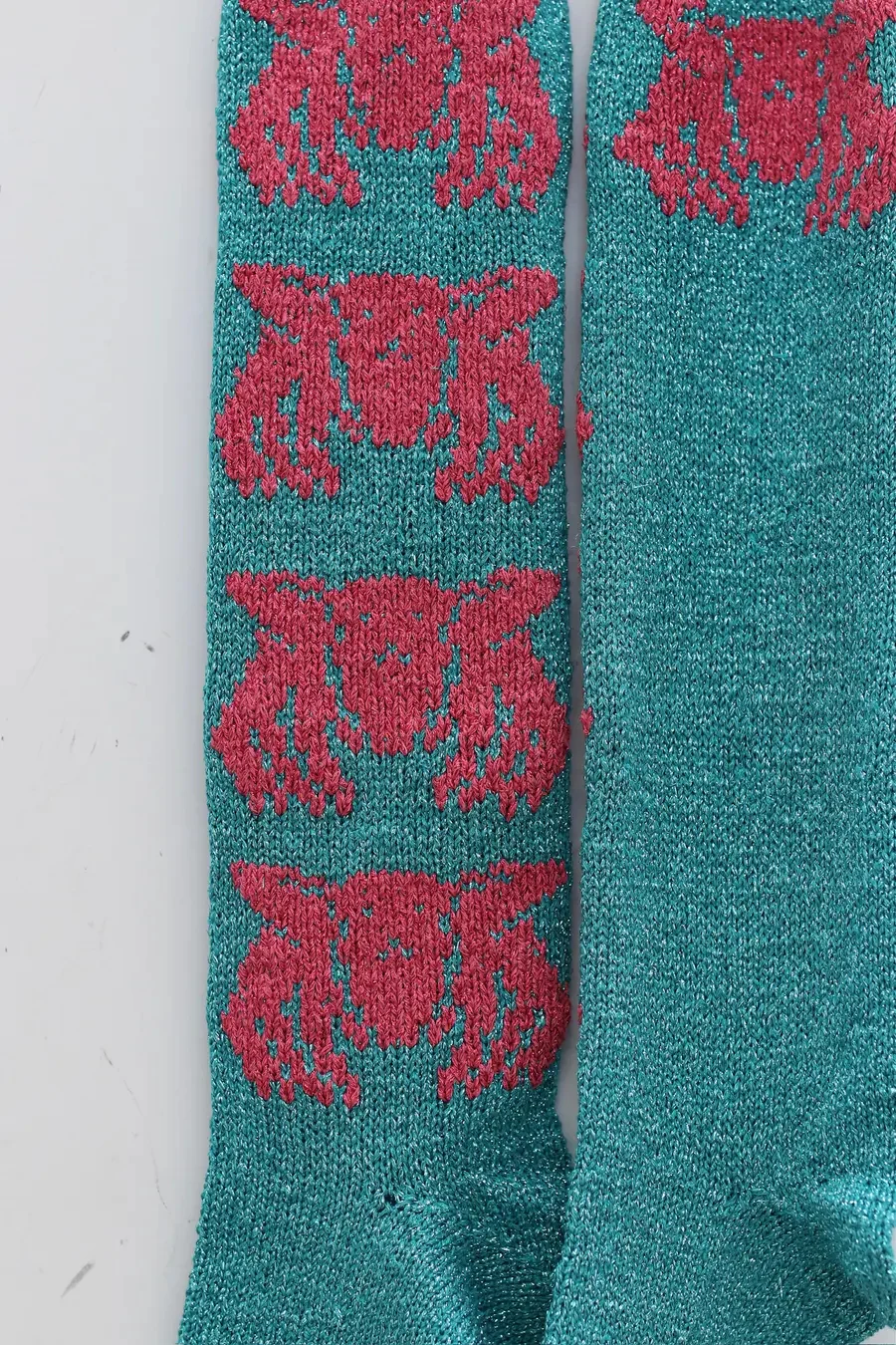 VEREJA spider green over-the-knee socks FW23SWS1 - Image 2
