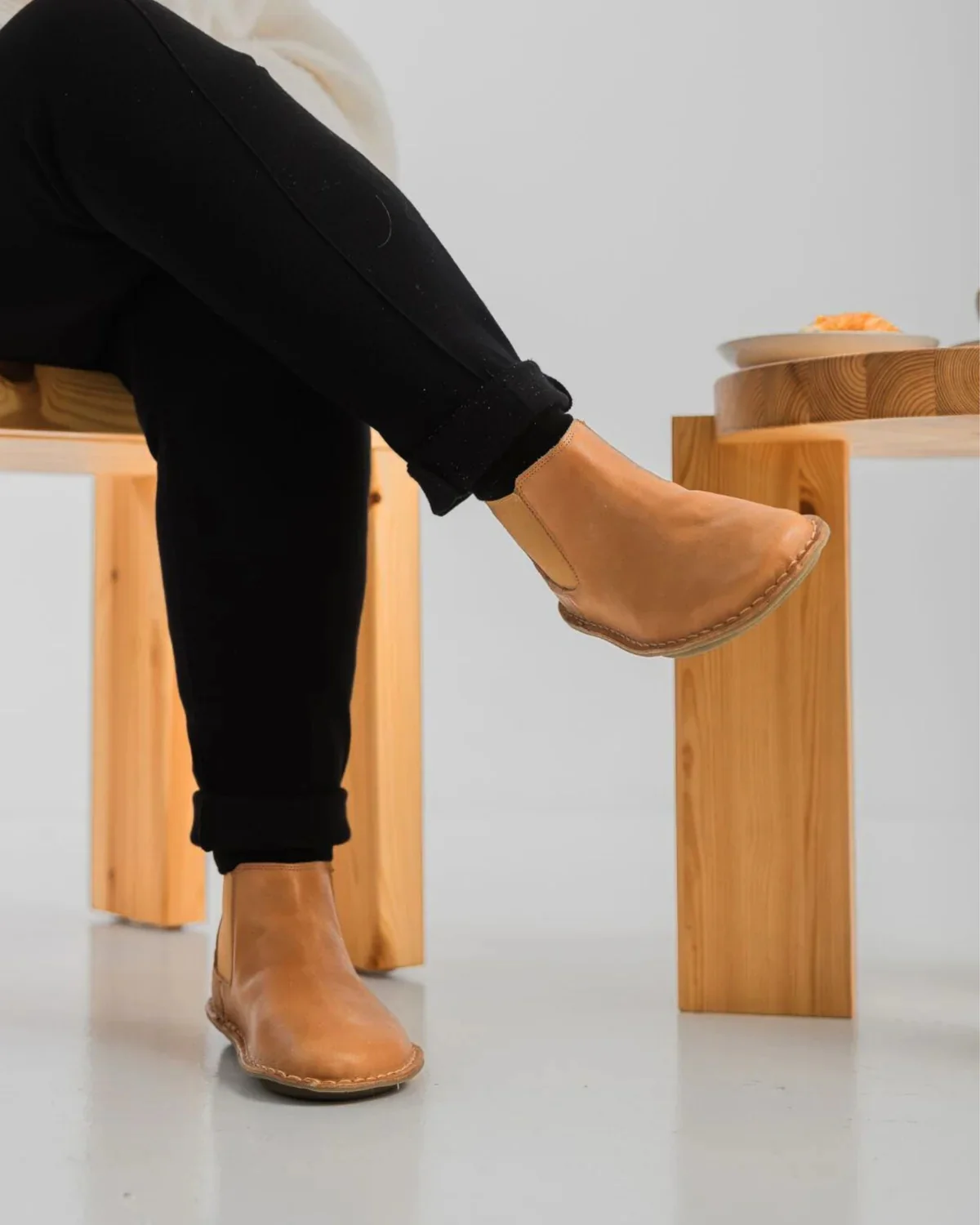 VIBAe Portuguese handcrafted HANKO vegetable-tanned leather shoes, designed for comfort, lightness, and durability. Honest VIBA-HANKO Leather-FT Fawn Tan (VIBA-HANKO Leather) - Image 15