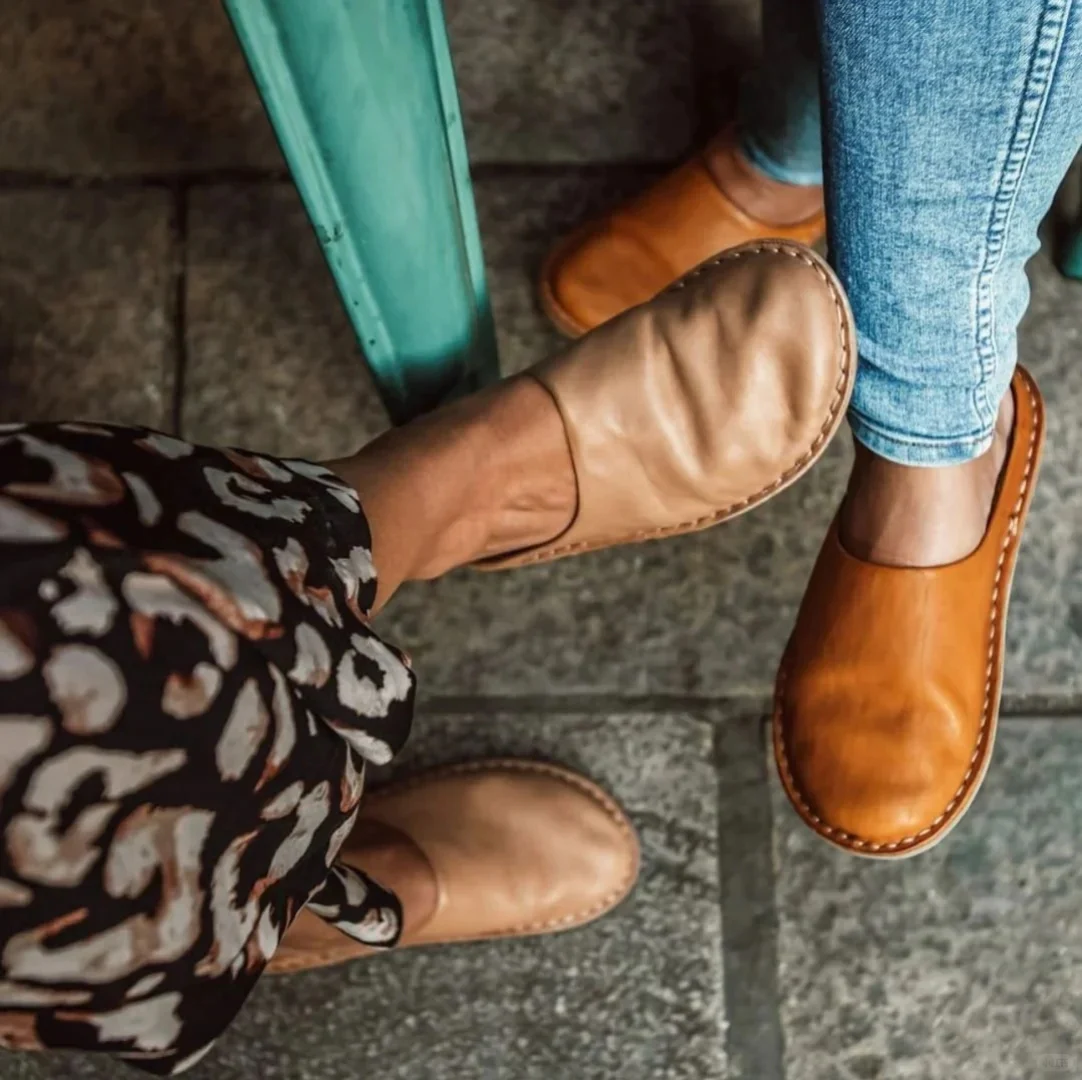 VIBAe Portuguese handcrafted ROMA vegetable-tanned leather sandals, designed for comfort, lightness, and durability. Honest VIBA-ROMA Leather/Bio Suede-FT Fawn Tan (ROMA Leather/Bio Suede) - Image 12