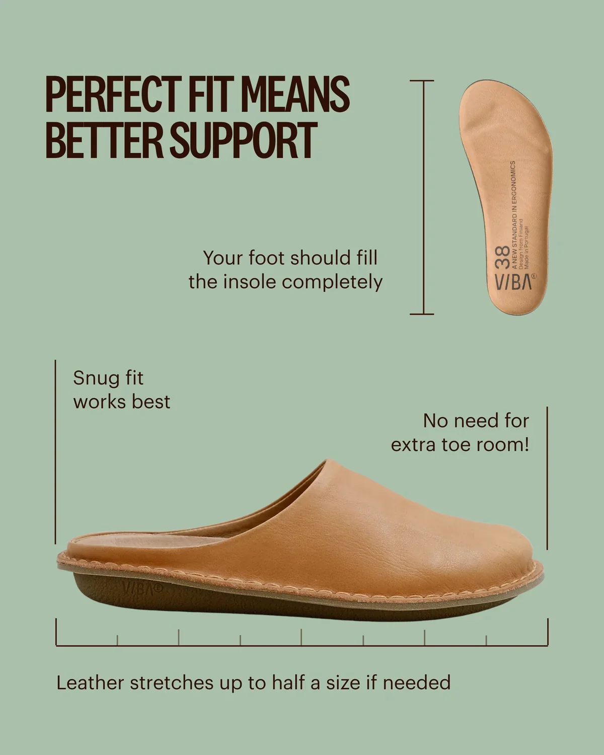 VIBAe Portuguese handcrafted ROMA vegetable-tanned leather sandals, designed for comfort, lightness, and durability. Honest VIBA-ROMA Leather/Bio Suede-FT Fawn Tan (ROMA Leather/Bio Suede) - Image 6