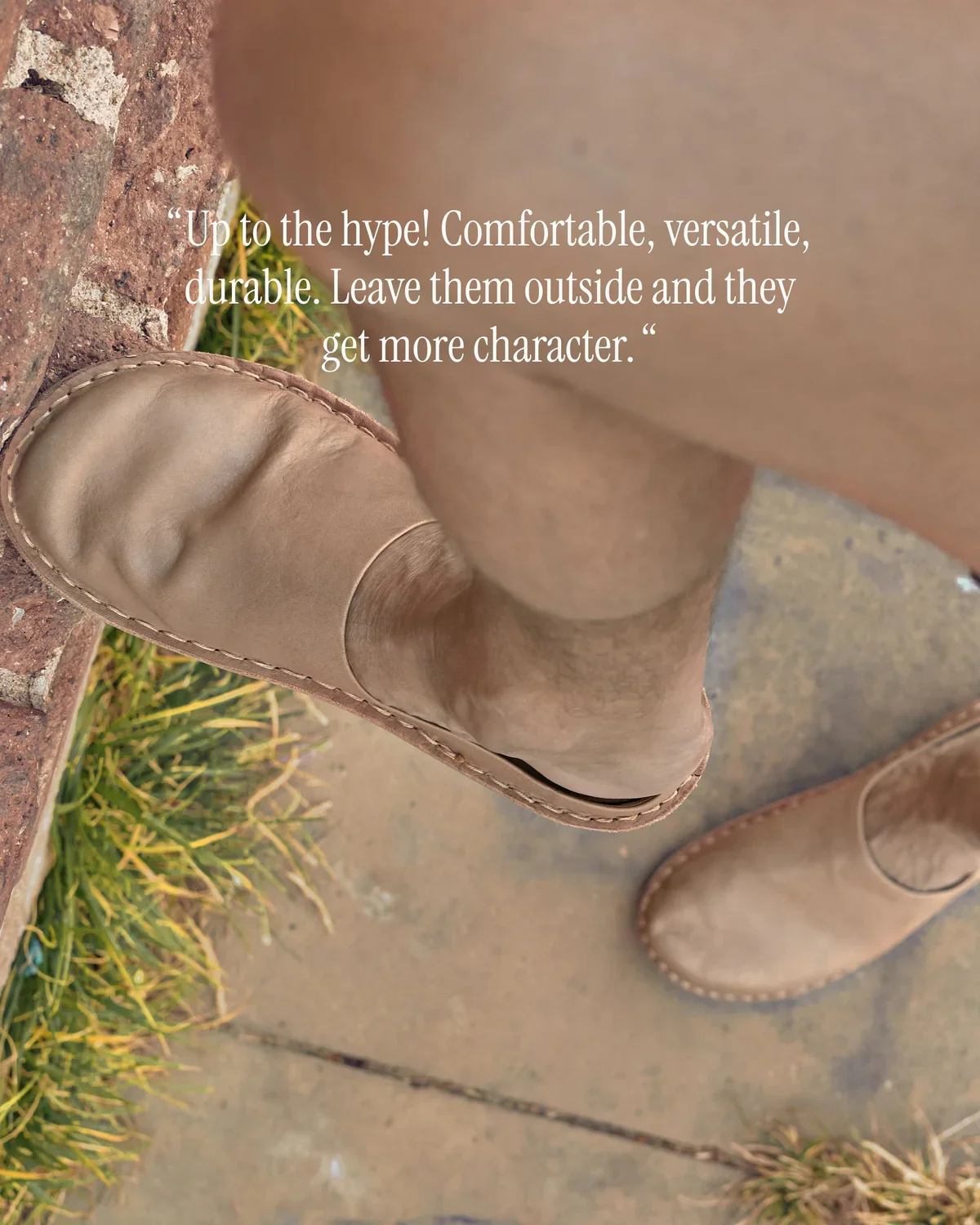 VIBAe Portuguese handcrafted ROMA vegetable-tanned leather sandals, designed for comfort, lightness, and durability. Honest VIBA-ROMA Leather/Bio Suede-FT Fawn Tan (ROMA Leather/Bio Suede) - Image 8