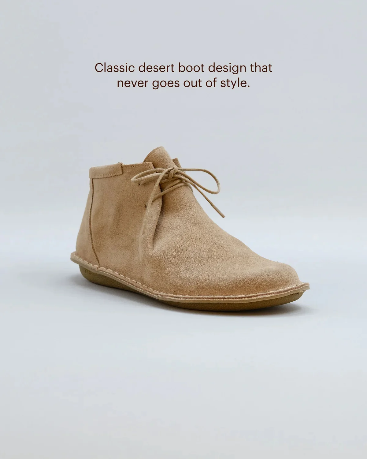 VIBAe Portuguese handcrafted vegetable-tanned JTREE suede shoes, designed for comfort, lightness, and durability. Honest VIBA-JTREE Bio Suede-DS Desert Sand (VIBA-JTREE Bio Suede) - Image 5