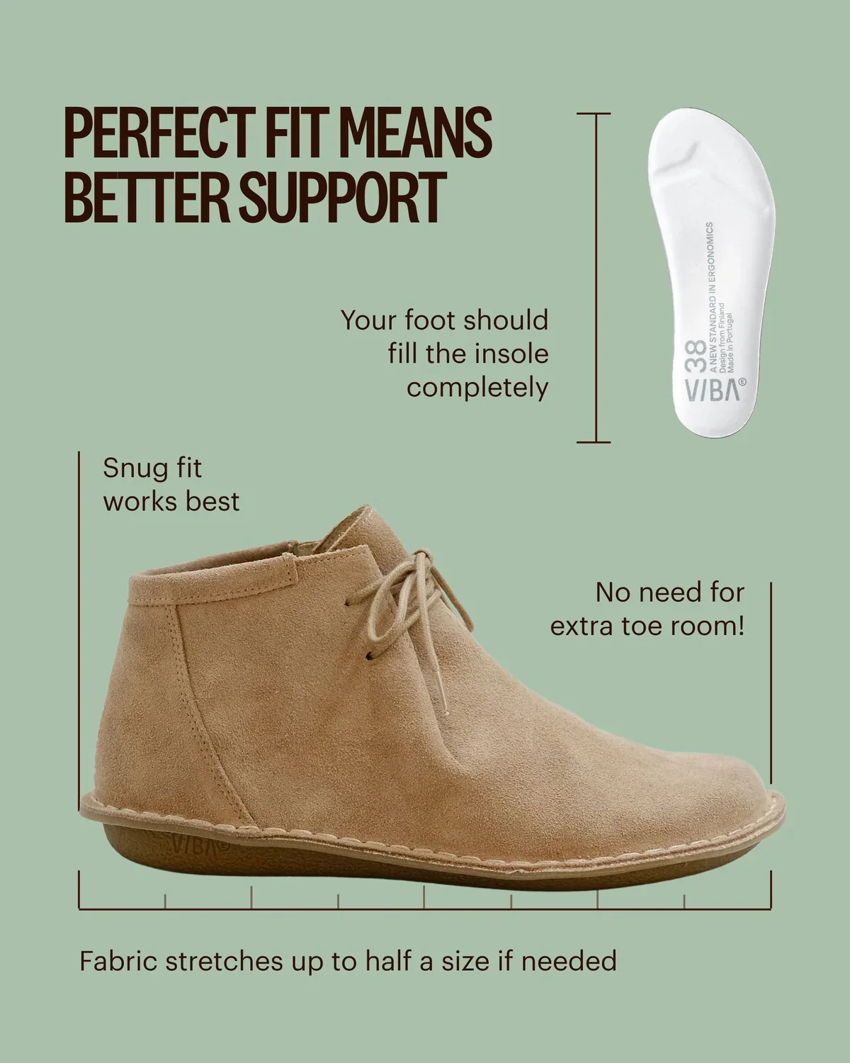 VIBAe Portuguese handcrafted vegetable-tanned JTREE suede shoes, designed for comfort, lightness, and durability. Honest VIBA-JTREE Bio Suede-DS Desert Sand (VIBA-JTREE Bio Suede) - Image 7