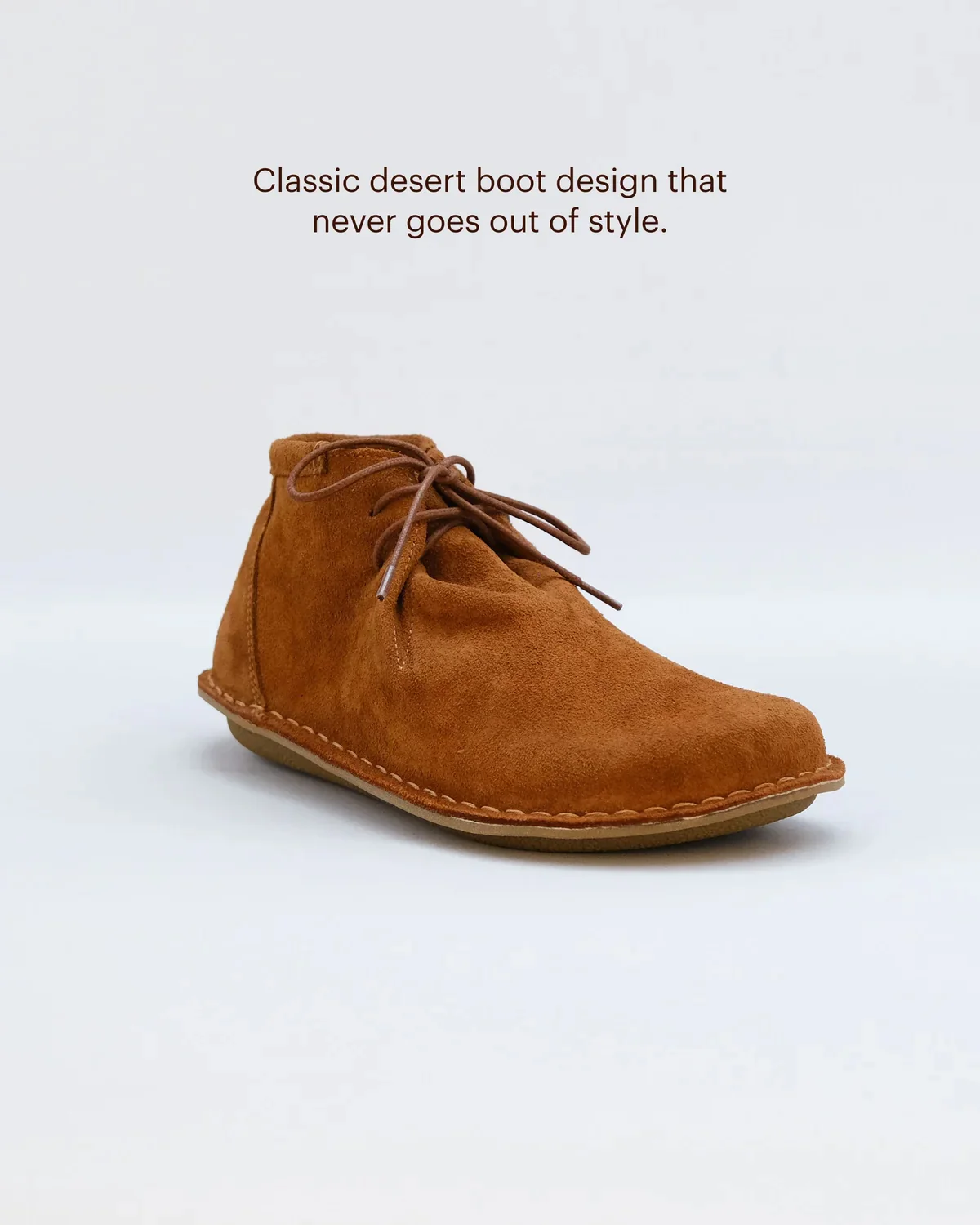VIBAe Portuguese handmade vegetable-tanned JTREE suede shoes, designed for comfort, lightness, and durability. Honest VIBA-JTREE Bio Suede-TB Tan Brown (VIBA-JTREE Bio Suede) - Image 5