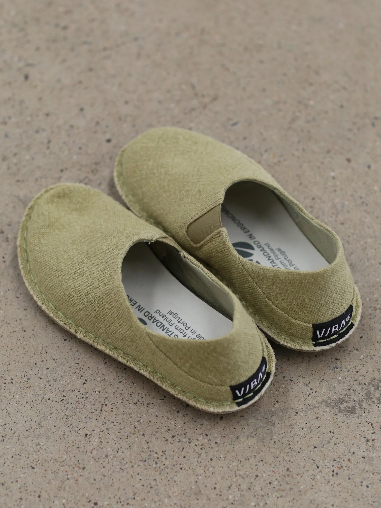 VIBAe Portuguese handmade ZUMA linen shoes, designed for comfort, durability, and lightweight. Honest VIBA-ZUMA Linen-SG Sagebrush Green (ZUMA Linen) - Image 3