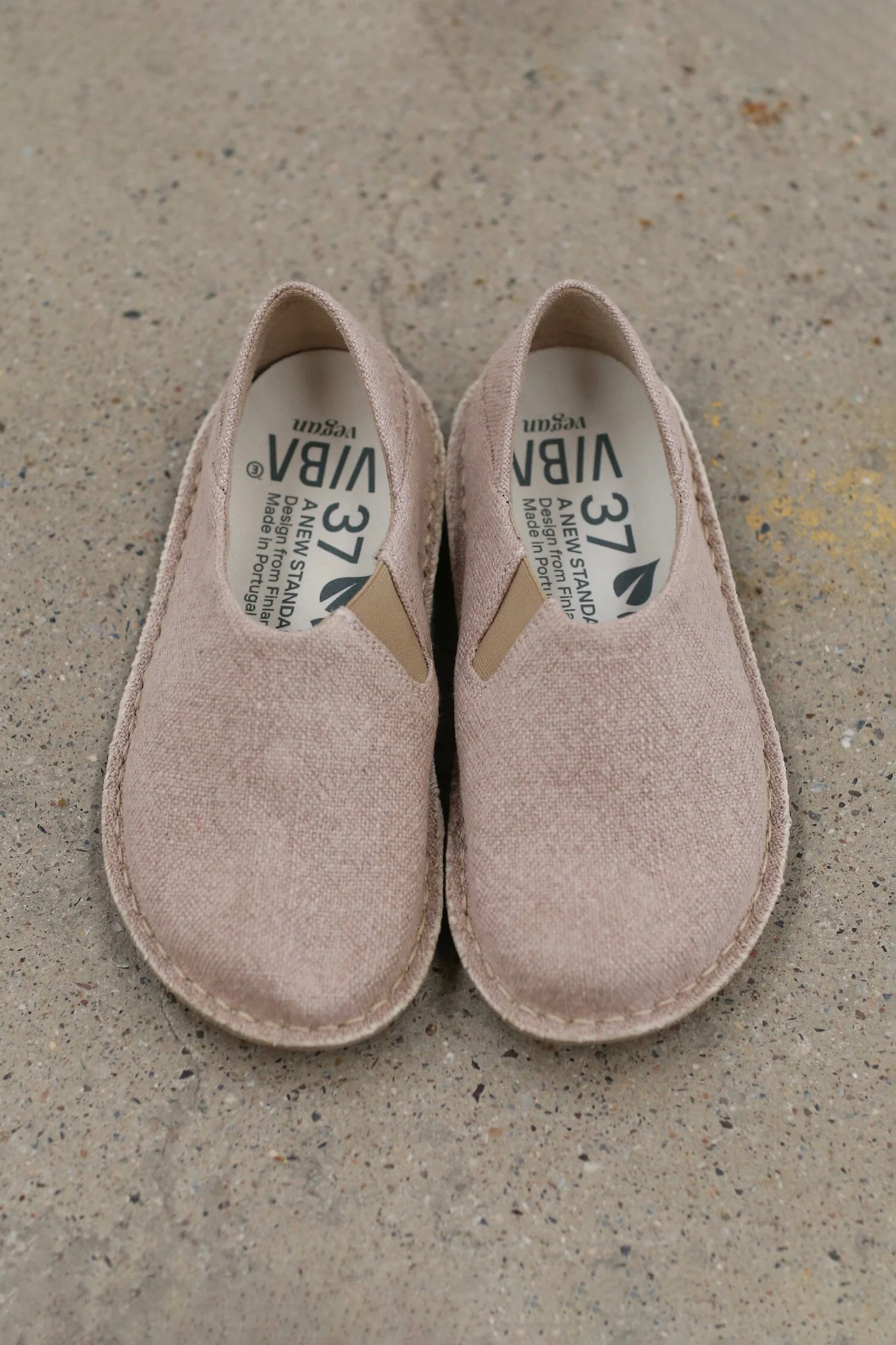 VIBAe Portuguese handmade ZUMA linen shoes, designed for comfort, durability, and lightweight. Honest VIBA-ZUMA Linen-WR Wild Rose (ZUMA Linen)