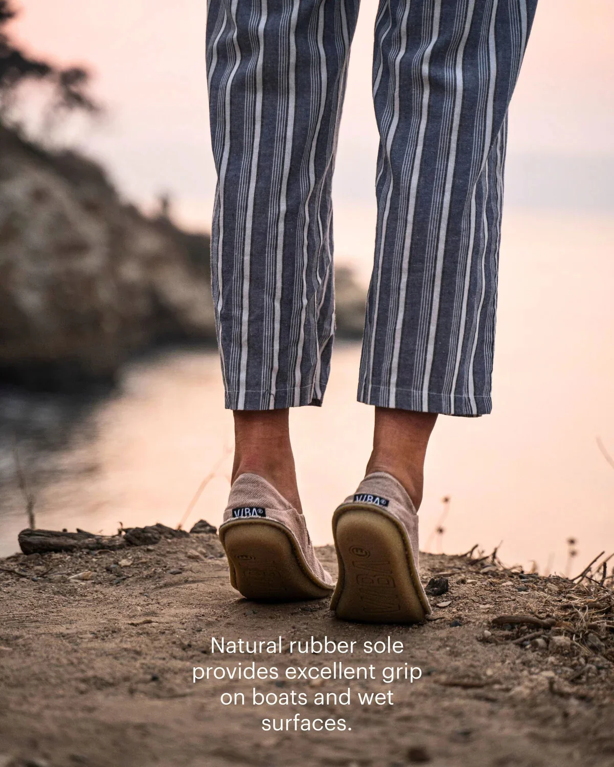 VIBAe Portuguese handmade ZUMA linen shoes, designed for comfort, durability, and lightweight. Honest VIBA-ZUMA Linen-WR Wild Rose (ZUMA Linen) - Image 11