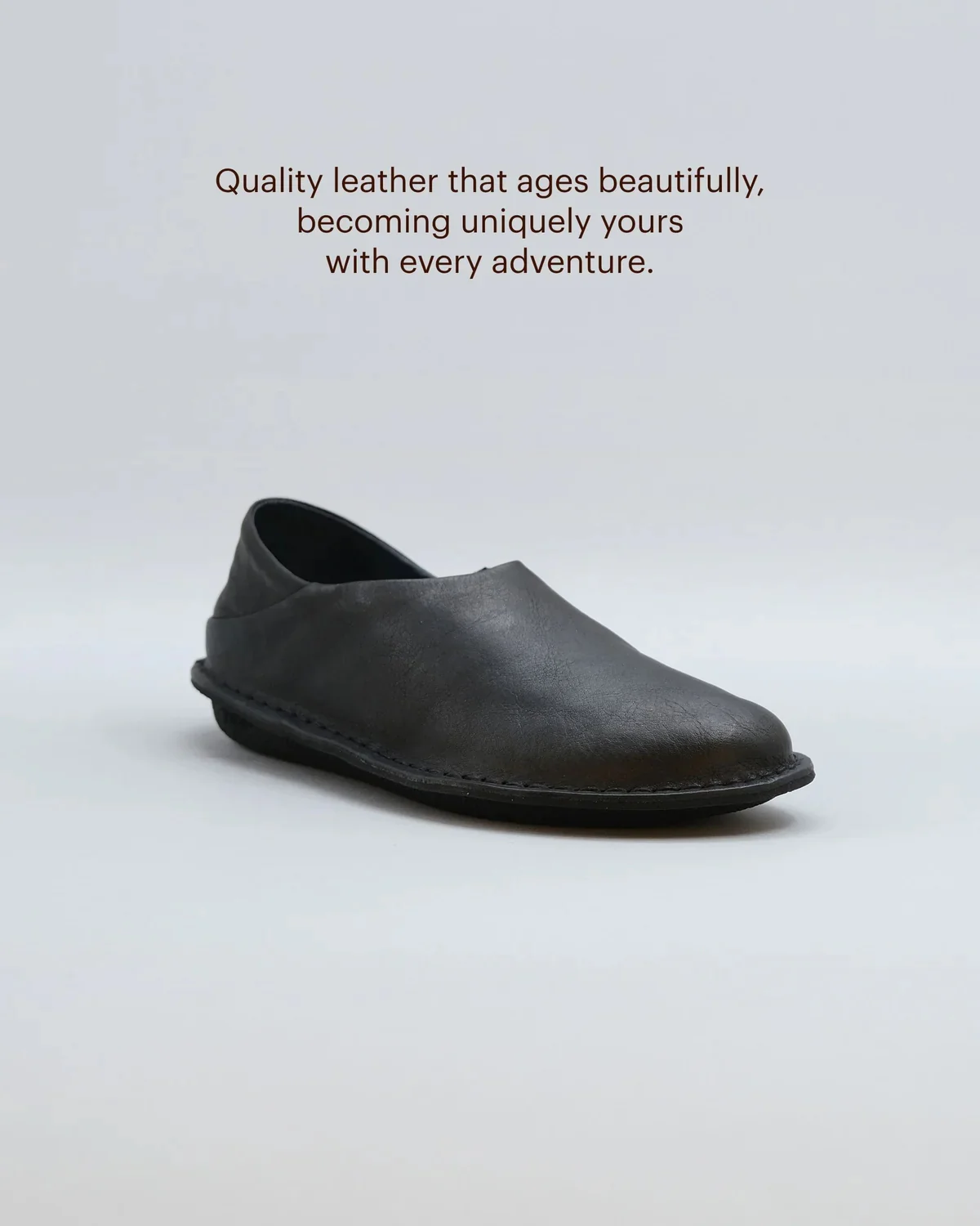 VIBAe Portuguese handmade ZUMA vegetable-tanned leather slippers, reversible, suitable for long walks. VIBA-ZUMA Leather/Bio Suede-PB Preto Black (VIBA-ZUMA Leather/Bio Suede) - Image 5