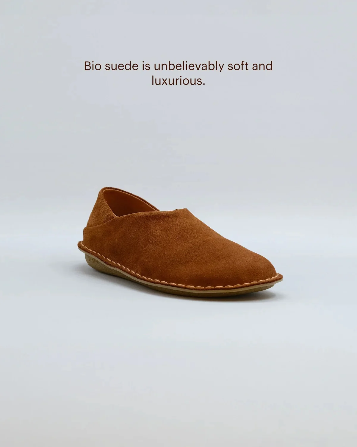 VIBAe Portuguese handmade ZUMA vegetable-tanned leather slippers, reversible, suitable for long walks. VIBA-ZUMA Leather/Bio Suede-STB Suede Tan Brown (VIBA-ZUMA Leather/Bio Suede) - Image 5