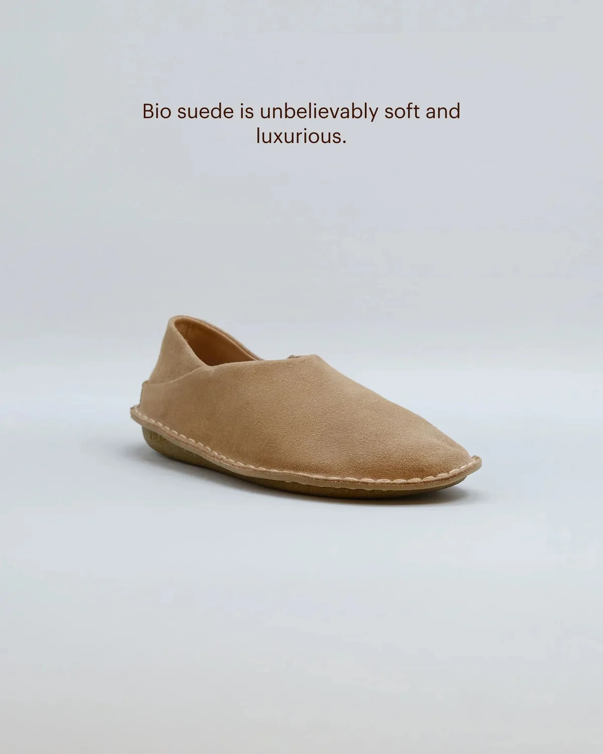 VIBAe Portuguese handmade ZUMA vegetable-tanned leather slippers/slippers, reversible, suitable for long walks. VIBA-ZUMA Leather/Bio Suede-SDS Suede Desert Sand (VIBA-ZUMA Leather/Bio Suede) - Image 5