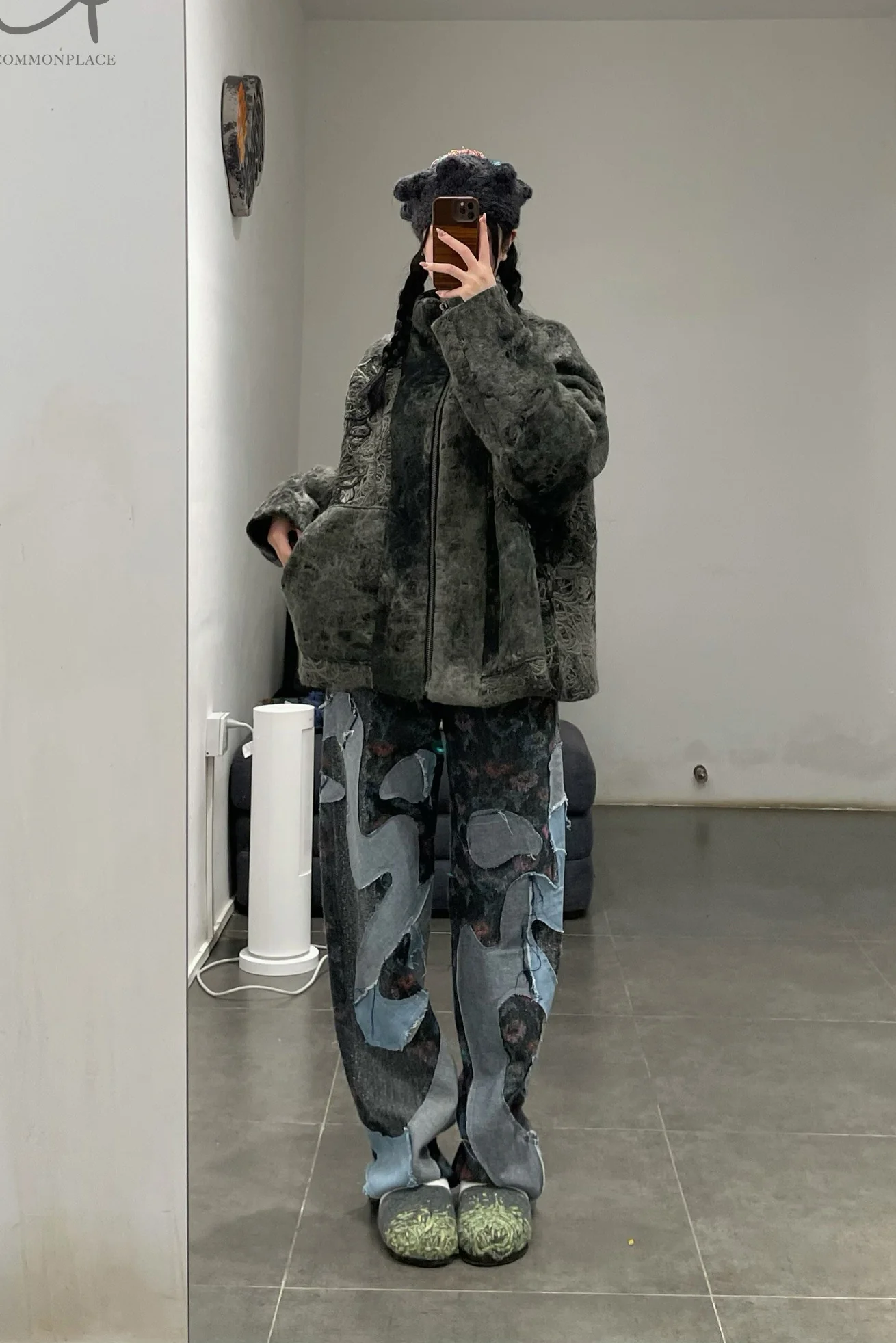 Vitelli embroidered silk (flower) loose jeans PFW23_VIT023 - Image 18