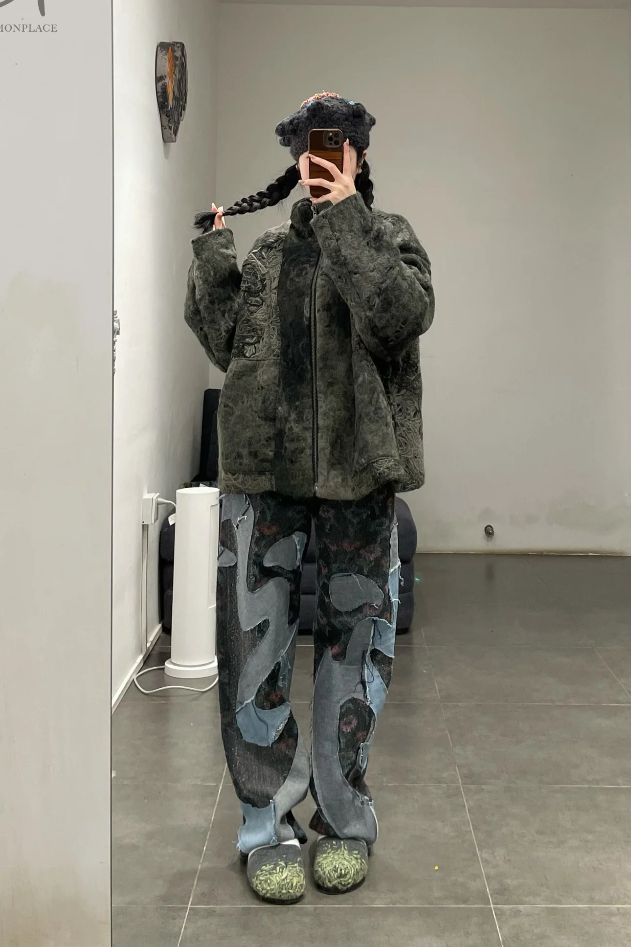 Vitelli embroidered silk (flower) loose jeans PFW23_VIT023 - Image 19