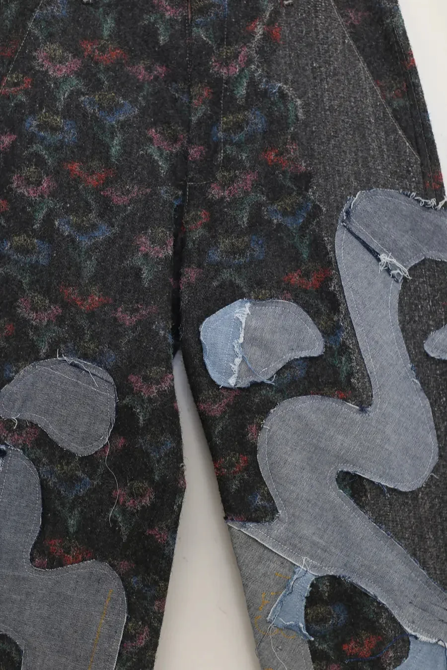 Vitelli embroidered silk (flower) loose jeans PFW23_VIT023 - Image 2