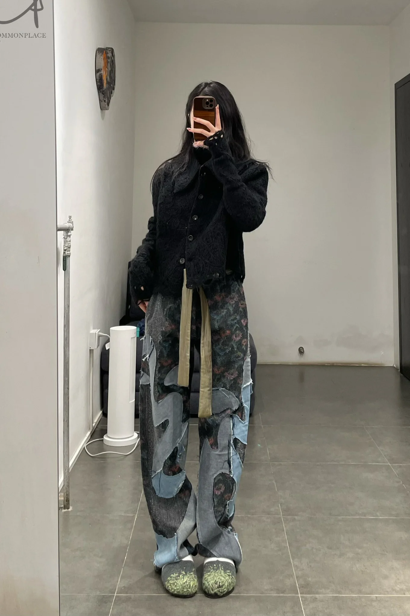 Vitelli embroidered silk (flower) loose jeans PFW23_VIT023 - Image 21