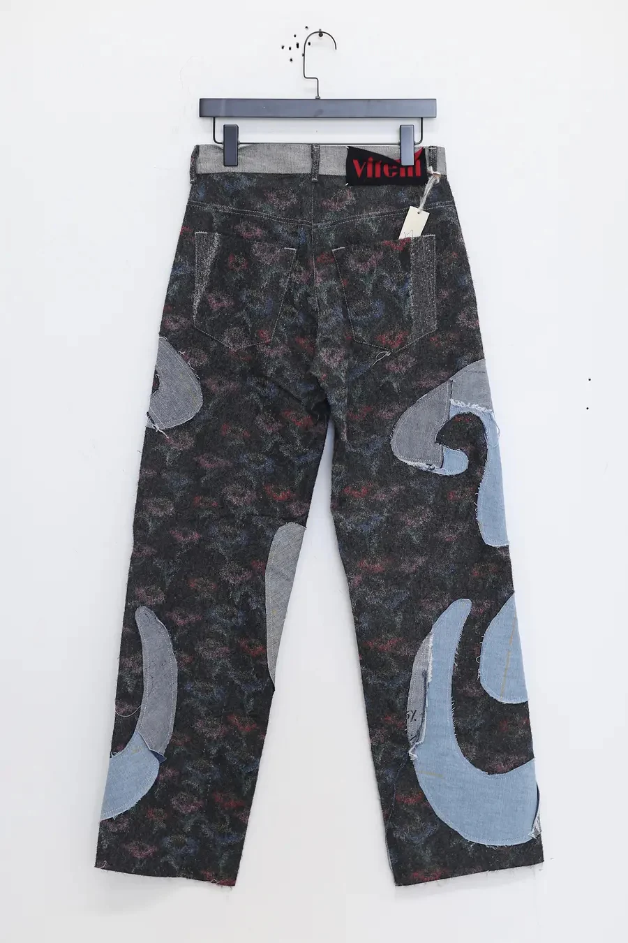 Vitelli embroidered silk (flower) loose jeans PFW23_VIT023 - Image 4