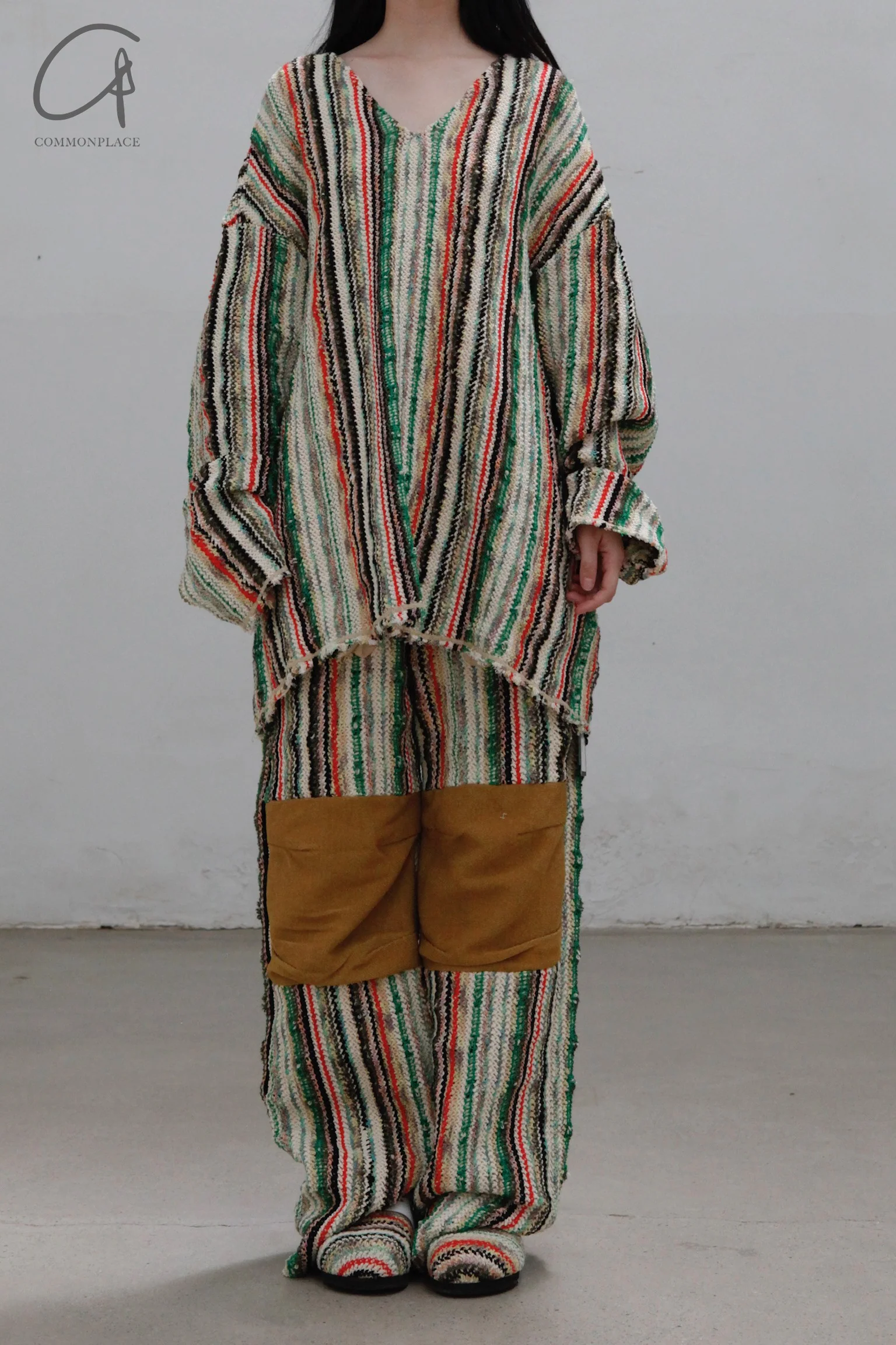 Vitelli Kaftan Sweater SS23_D38_G07PK_W3 Checkered Lime - Image 2