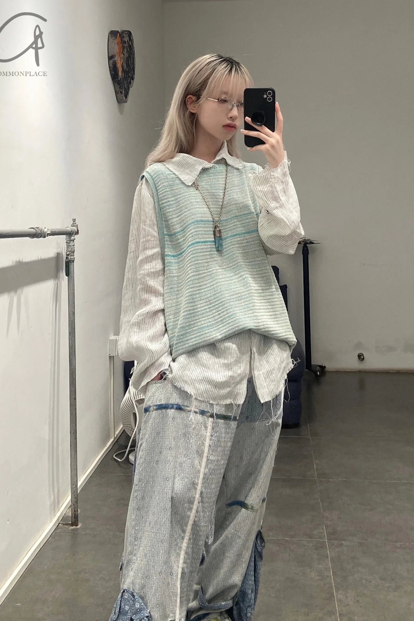 Vitelli Large Knit Tank Top SS22_VM002_SKY - Image 13