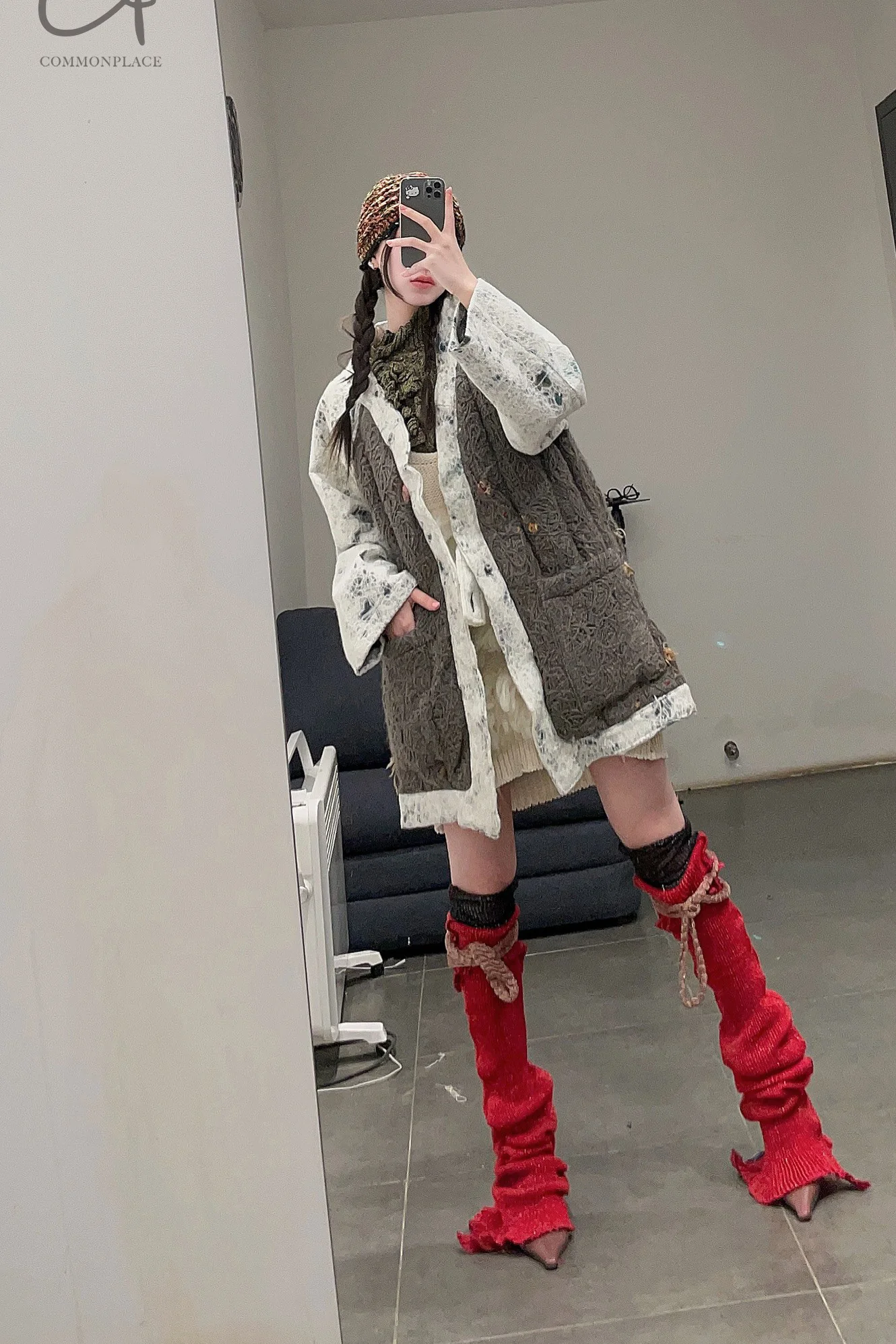 Vitelli leg cover FW22_LFT_002 dark red - Image 31