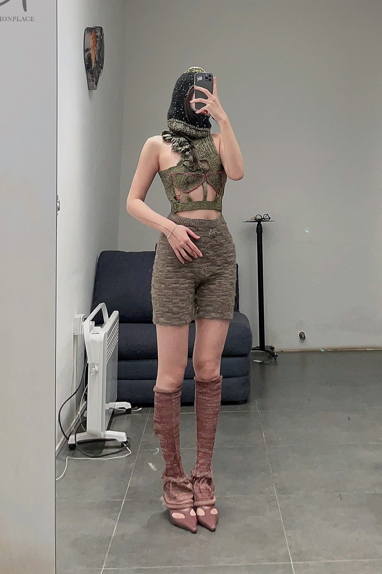 Vitelli leg cover FW22_LFT_002 gray coffee - Image 20
