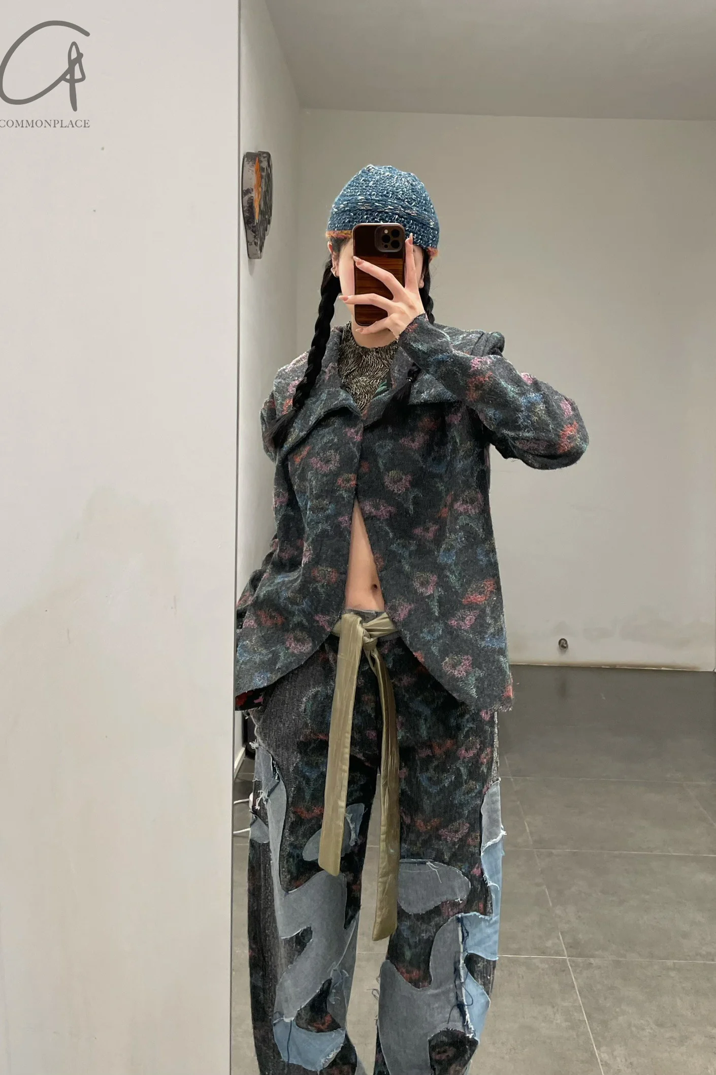 Vitelli needlepoint denim track jacket VTL-FW23_VIT0091_D5-SHEN - Image 9