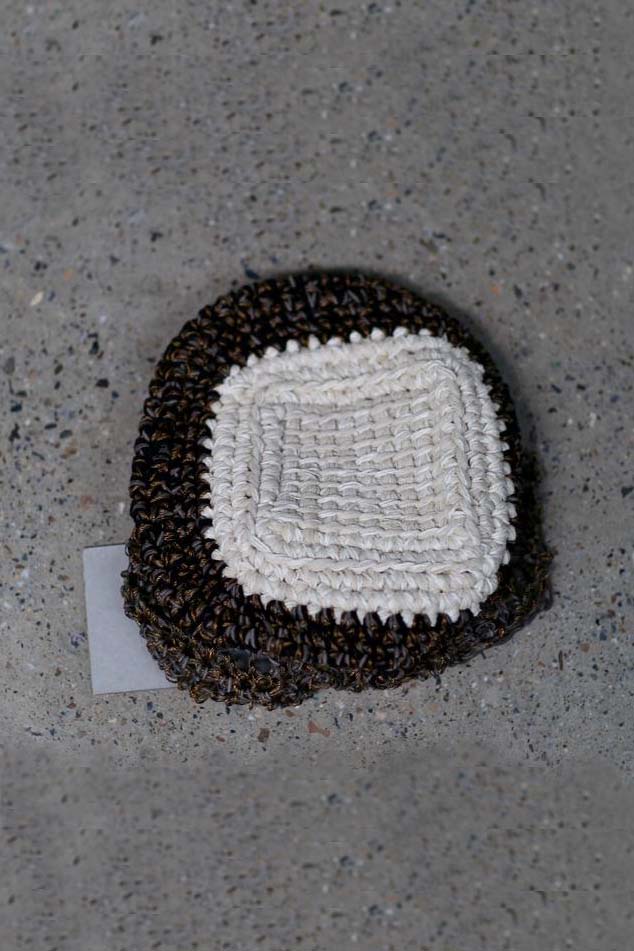 Vitelli Tunisian Square Top Lock Nut Series Recycled Yarn Italy VTL-SS22_OKT021_BB-HQT-F Black/Bronze PV8 - Image 11