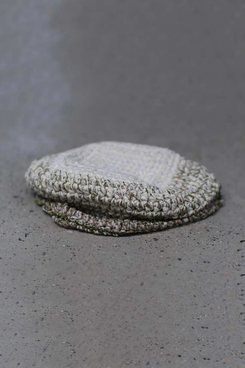 Vitelli Tunisian Square Top Lock Nut Collection Recycled Yarn Italy VTL-SS22_OKT021_LB-SCM-F Lime/Beige PV8 - Image 5
