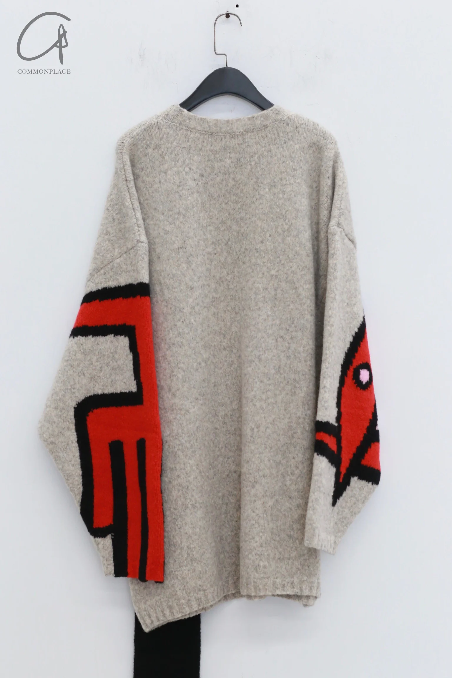 Walter van beirendonck 24 autumn and winter sweater WVB-5003-Comb.I Grey Melange - Image 2
