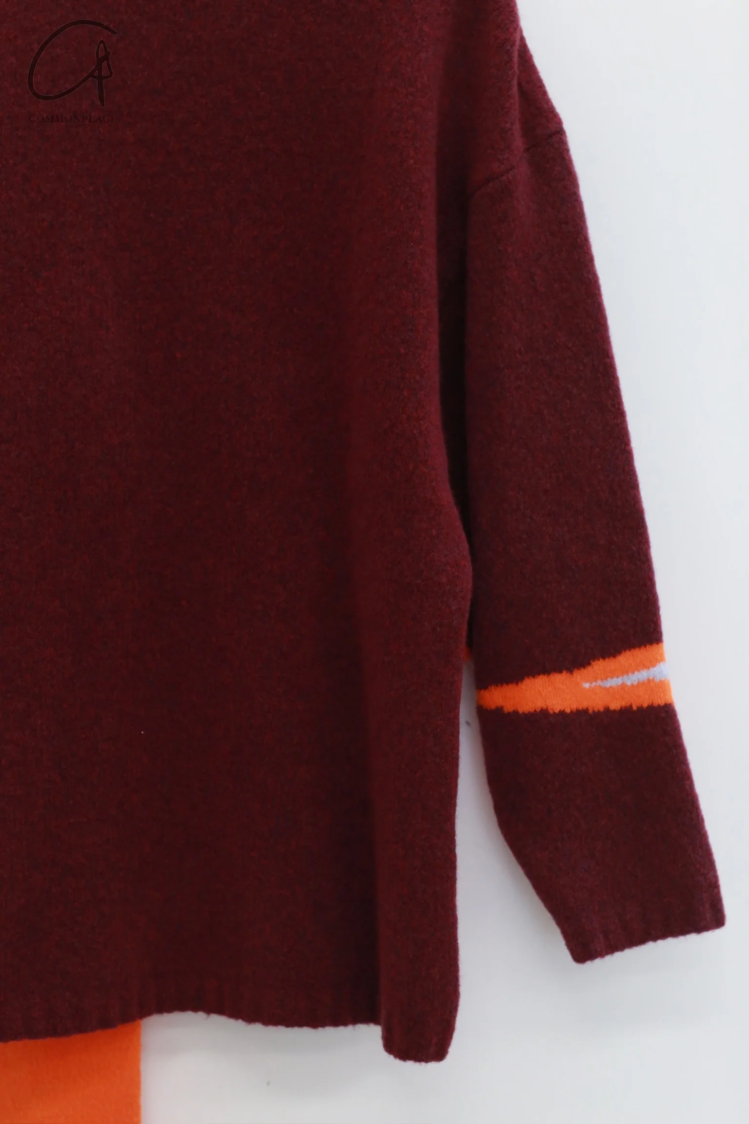 Walter van beirendonck 24 autumn and winter sweater WVB-5003-Comb.II Tawny Port wine red - Image 3