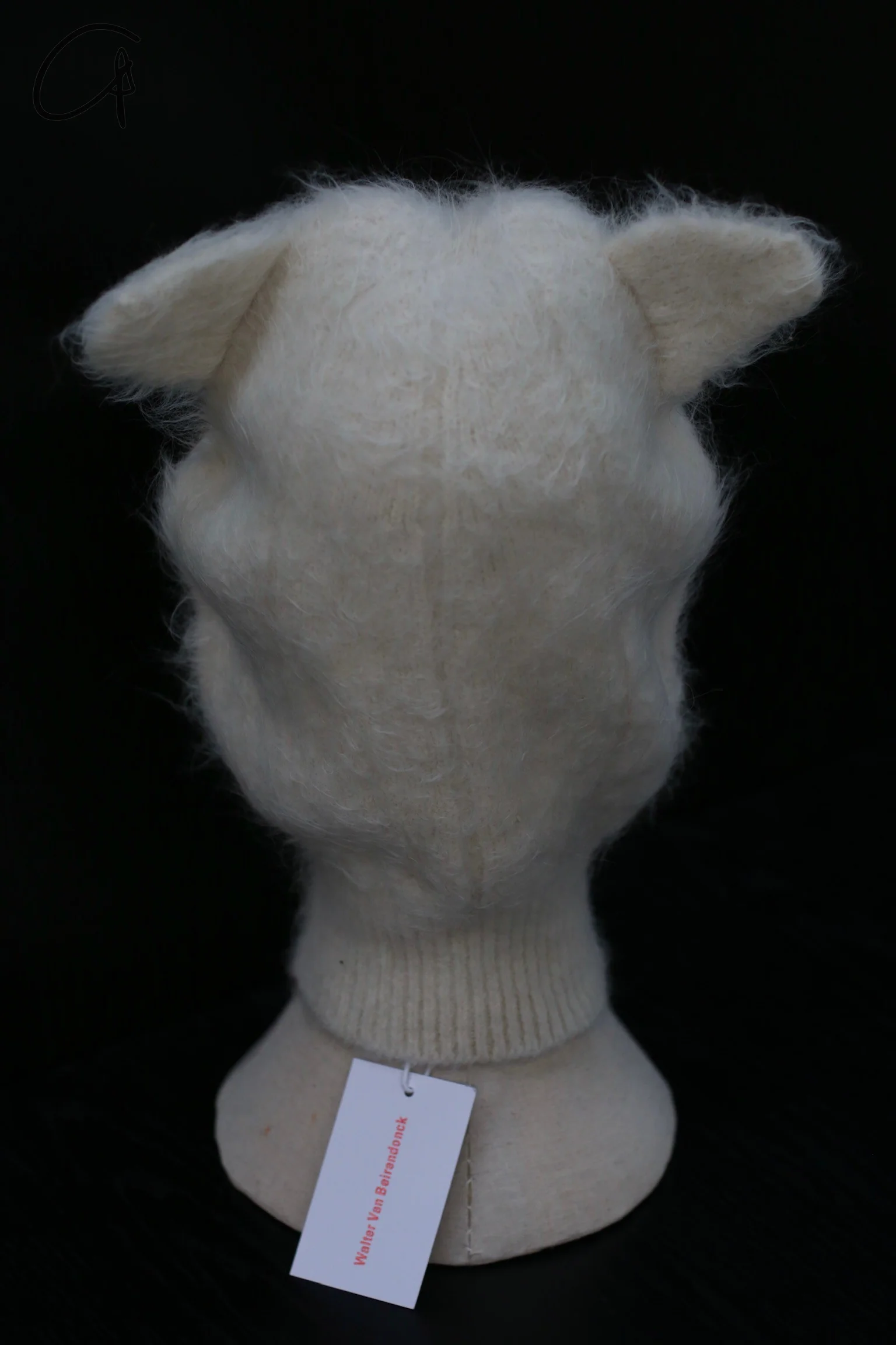 Walter Van Beirendonck 24 Fall/Winter Animal Balaclava WVB-9019-Milk-F White - Image 2