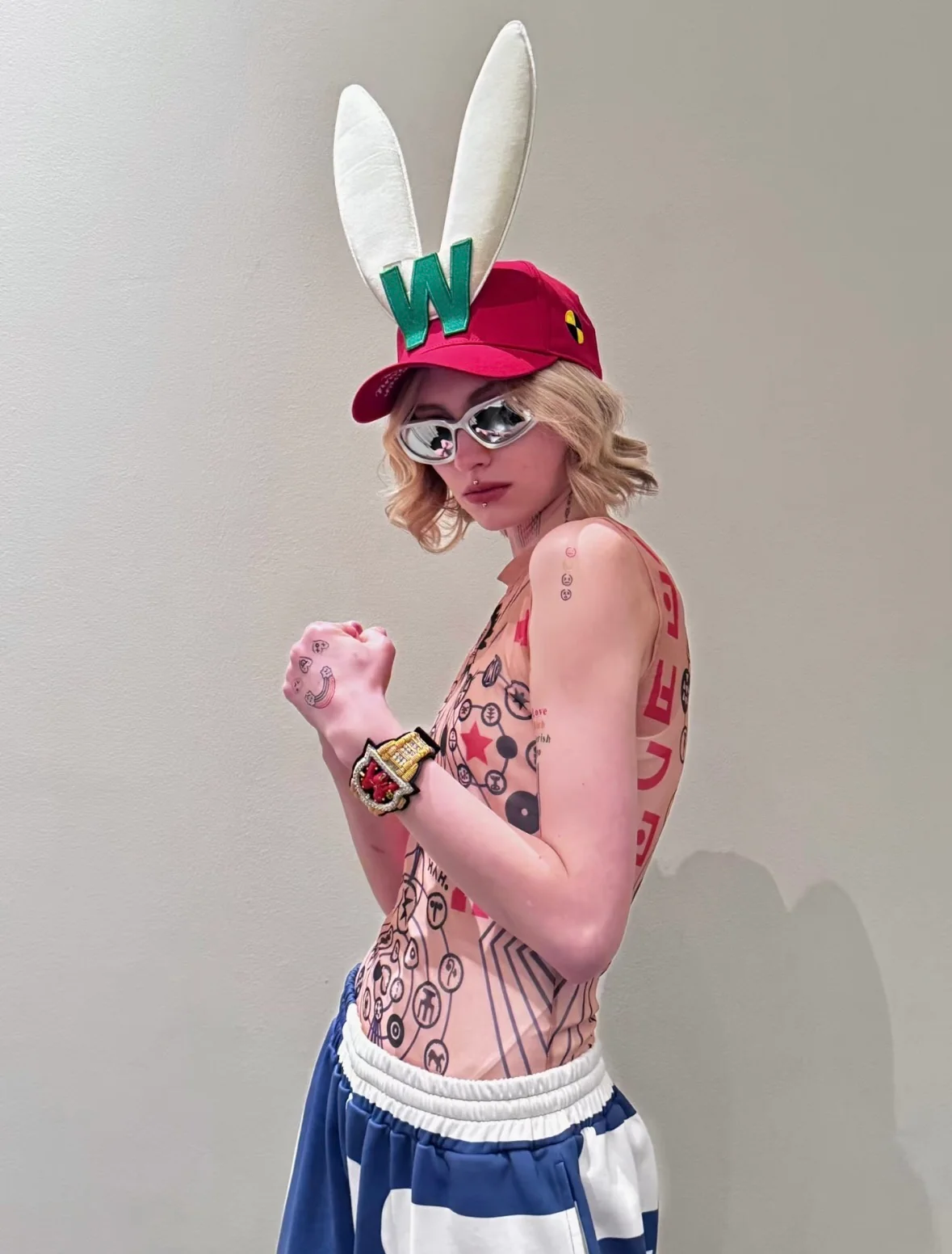 Walter Van Beirendonck 24 Spring/Summer Hat Accessories WVB-9009-TZ Rabbit WVB-9004 - Image 2