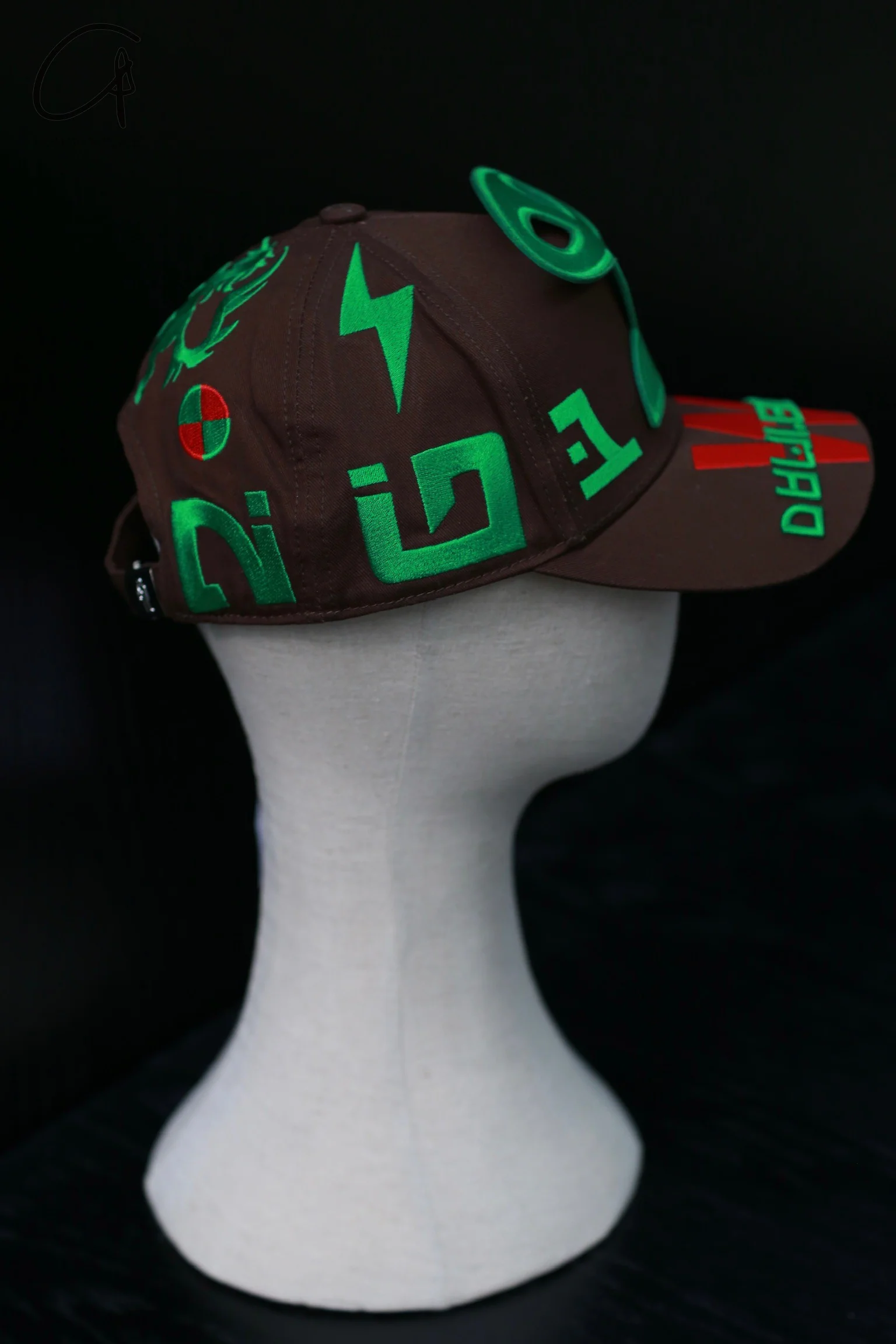 Walter Van Beirendonck 24 Spring/Summer Hat WVB-9003-QIAOKELI Chocolate PWVB9 - Image 2
