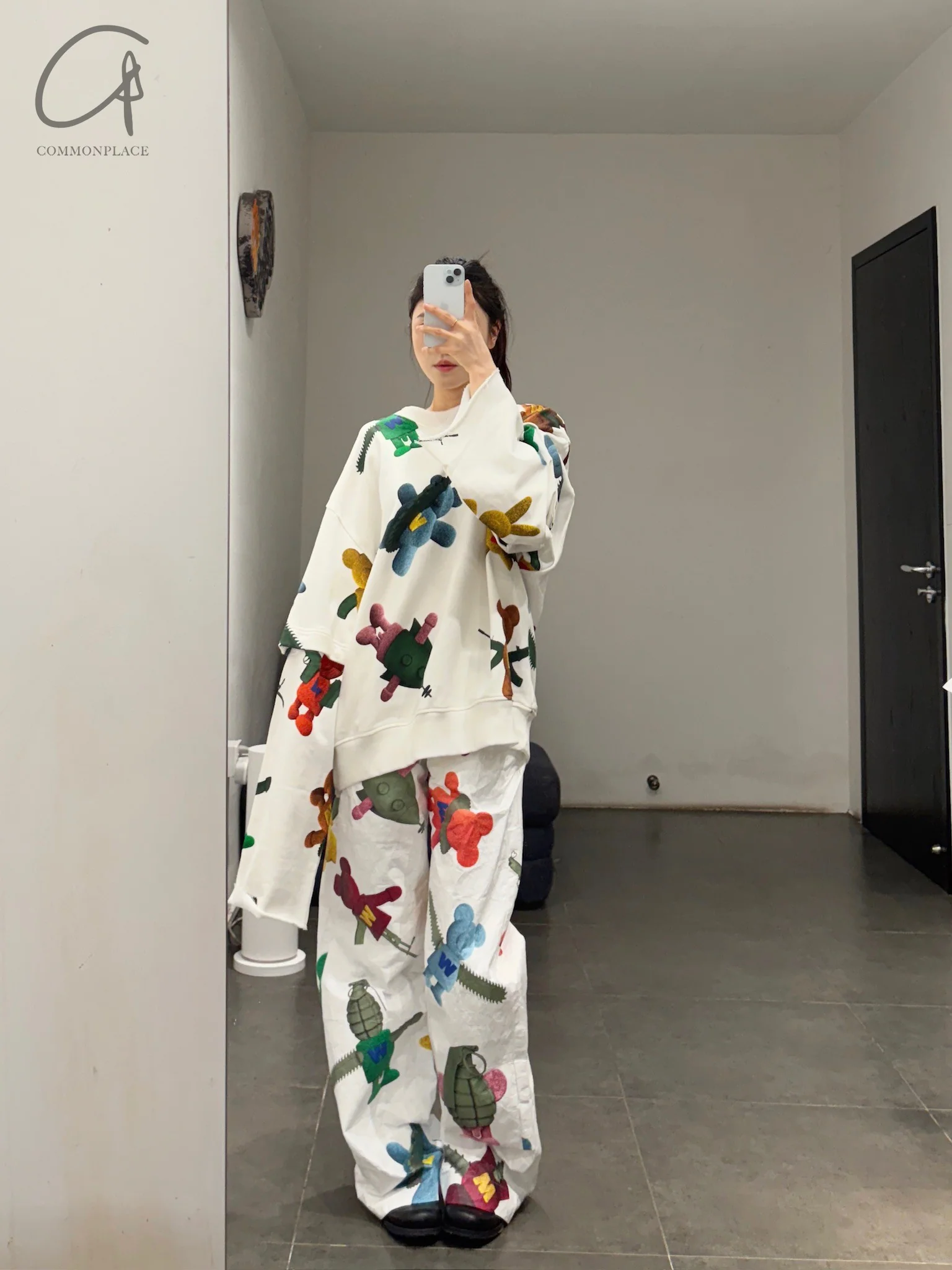Walter Van Beirendonck 25 Spring/Summer Basic Printed Trousers Belgium WVB-2011-BAI White - Image 5