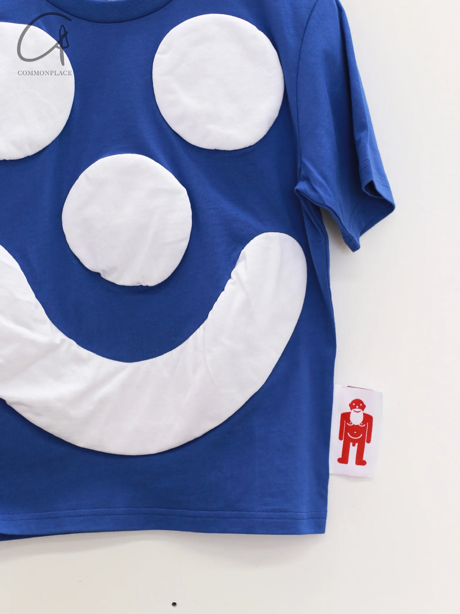 Walter Van Beirendonck 25 Spring/Summer Smile Cropped T-Shirt WVB-8007-Mazzarine Blue - Image 3