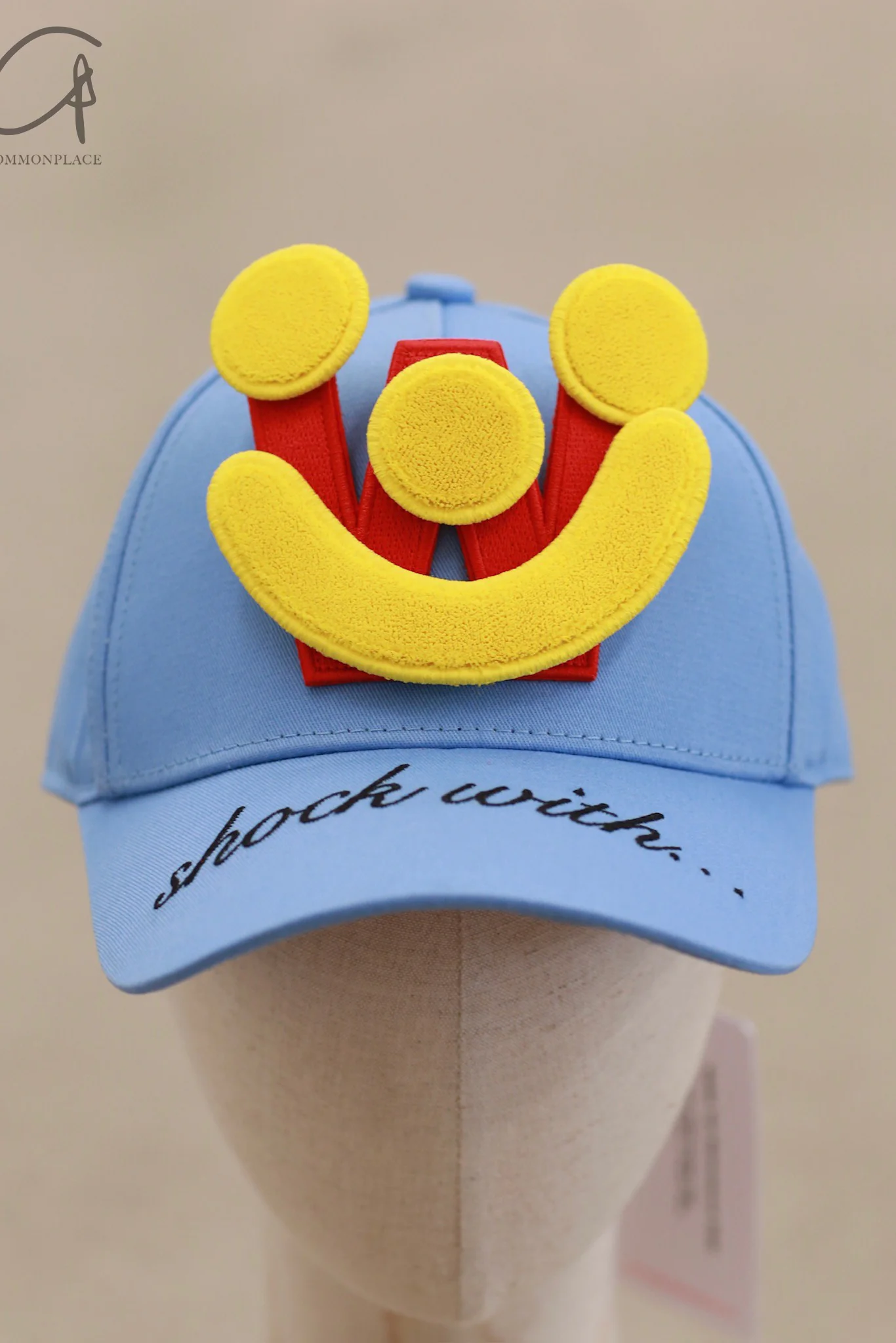 Walter Van Beirendonck 25 Spring/Summer Smile Patch Hat WVB-9006-Placid Blue - Image 2