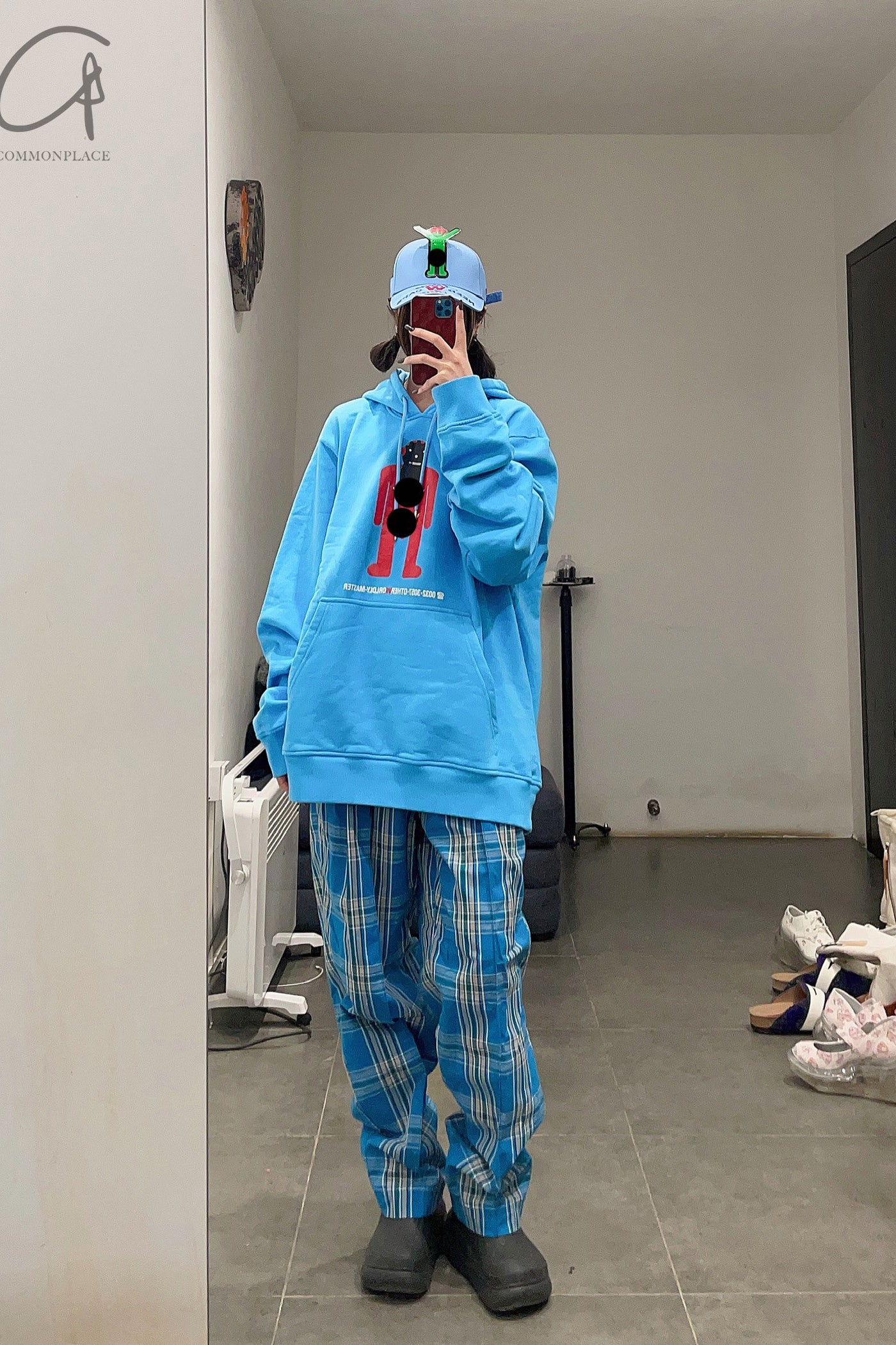 Walter Van BeirendonCK Alien Hat AW22-23 9010 Blue - Image 9