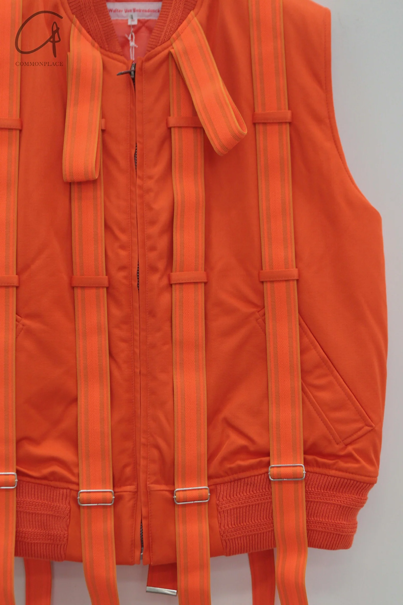 Walter Van Beirendonck Boom elastic waist jacket coat WVB-3001-HC red orange - Image 2