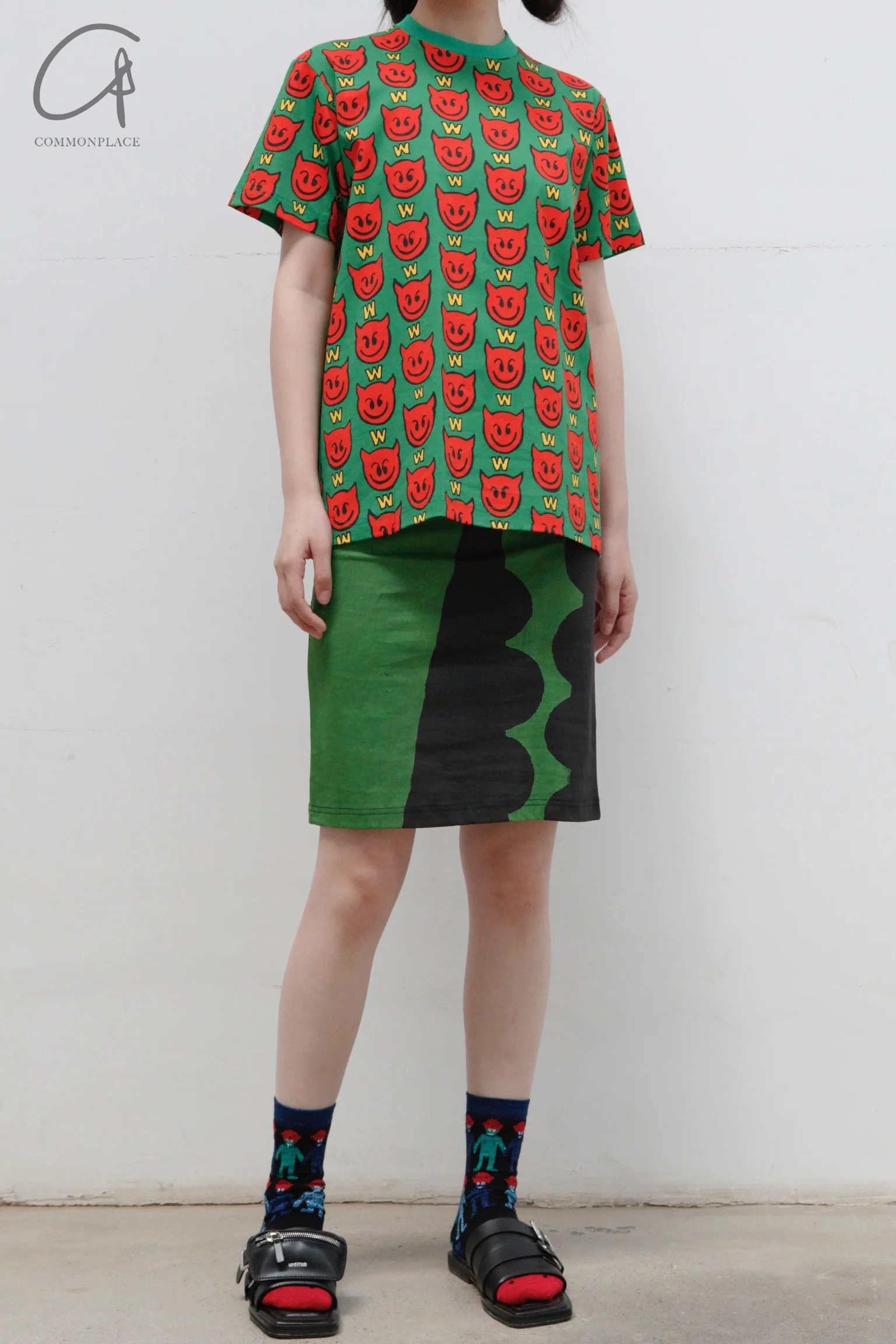Walter Van Beirendonck Devil T-shirt WVB-8019-LV Green - Image 6