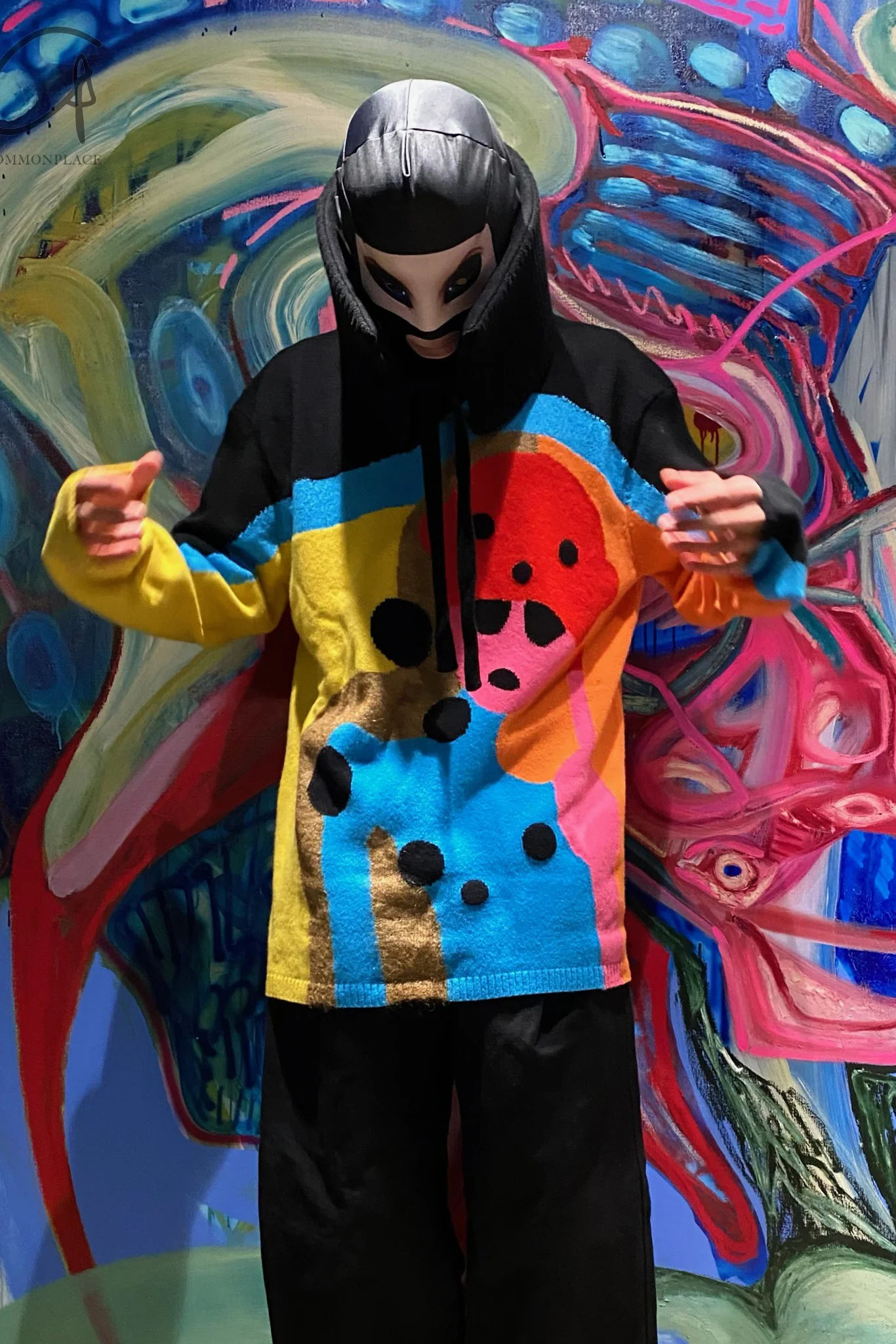 Walter Van BeirendonCK Facial Mooth Cover AW22-23 7007 Black PWVB5 - Image 6