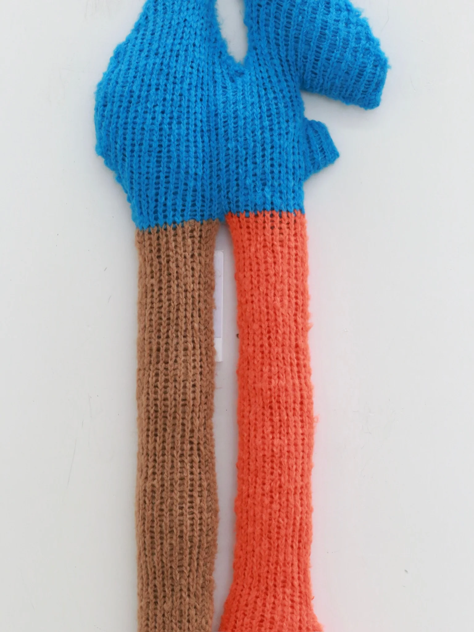 Walter van beirendonck Fall/Winter 2025 Alien Knitted Scarf WVB-9020-Placid Blue - Image 3
